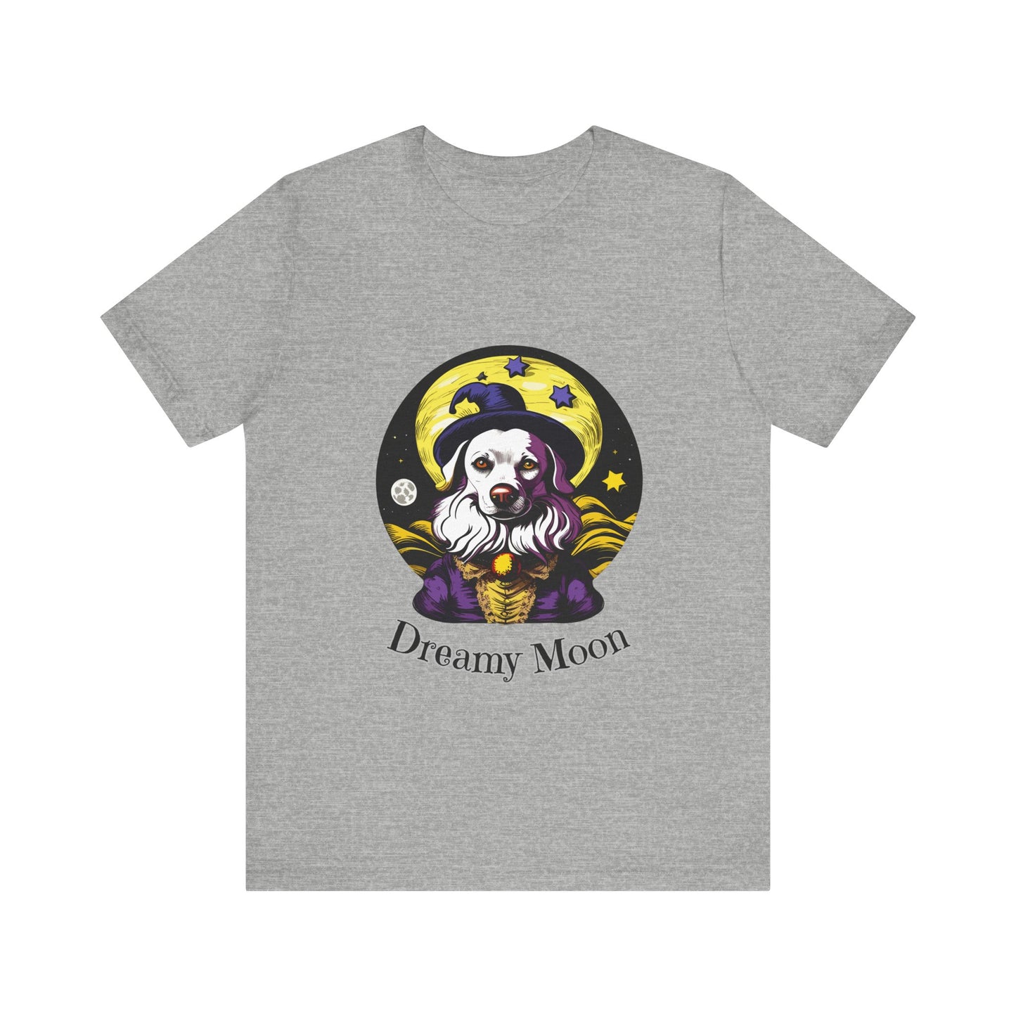 Surreal Full Moon: Dreamlike Starry Night T-Shirt | Halloween Vibes Tee