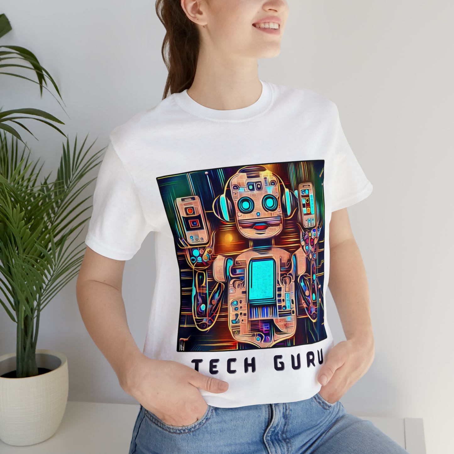 Digital Savvy: Tech Guru Unisex Tee | Electronics Enthusiast T-Shirts