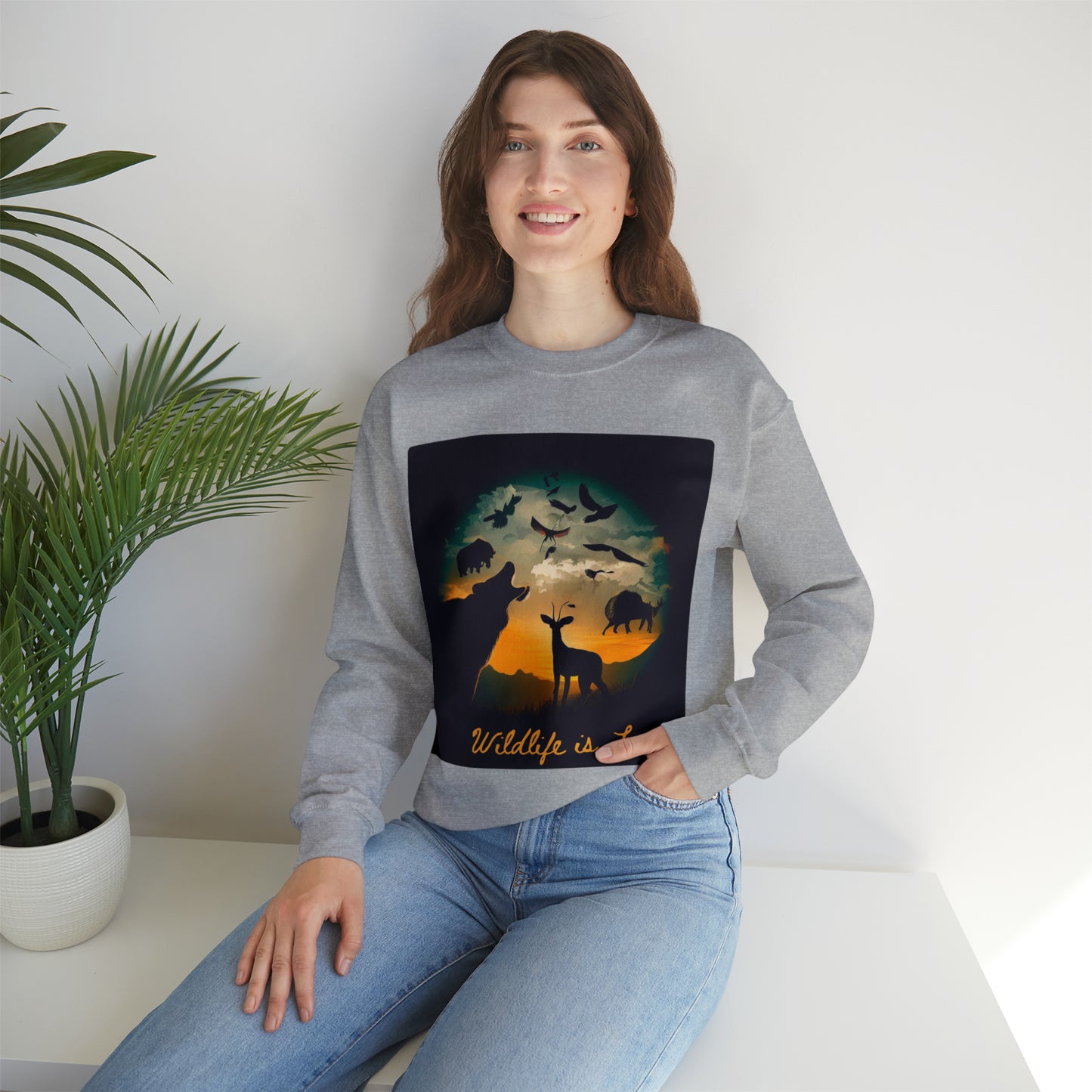 Nature's Companions Sweatshirt | Wildlife Lover Unisex Sweatshirt