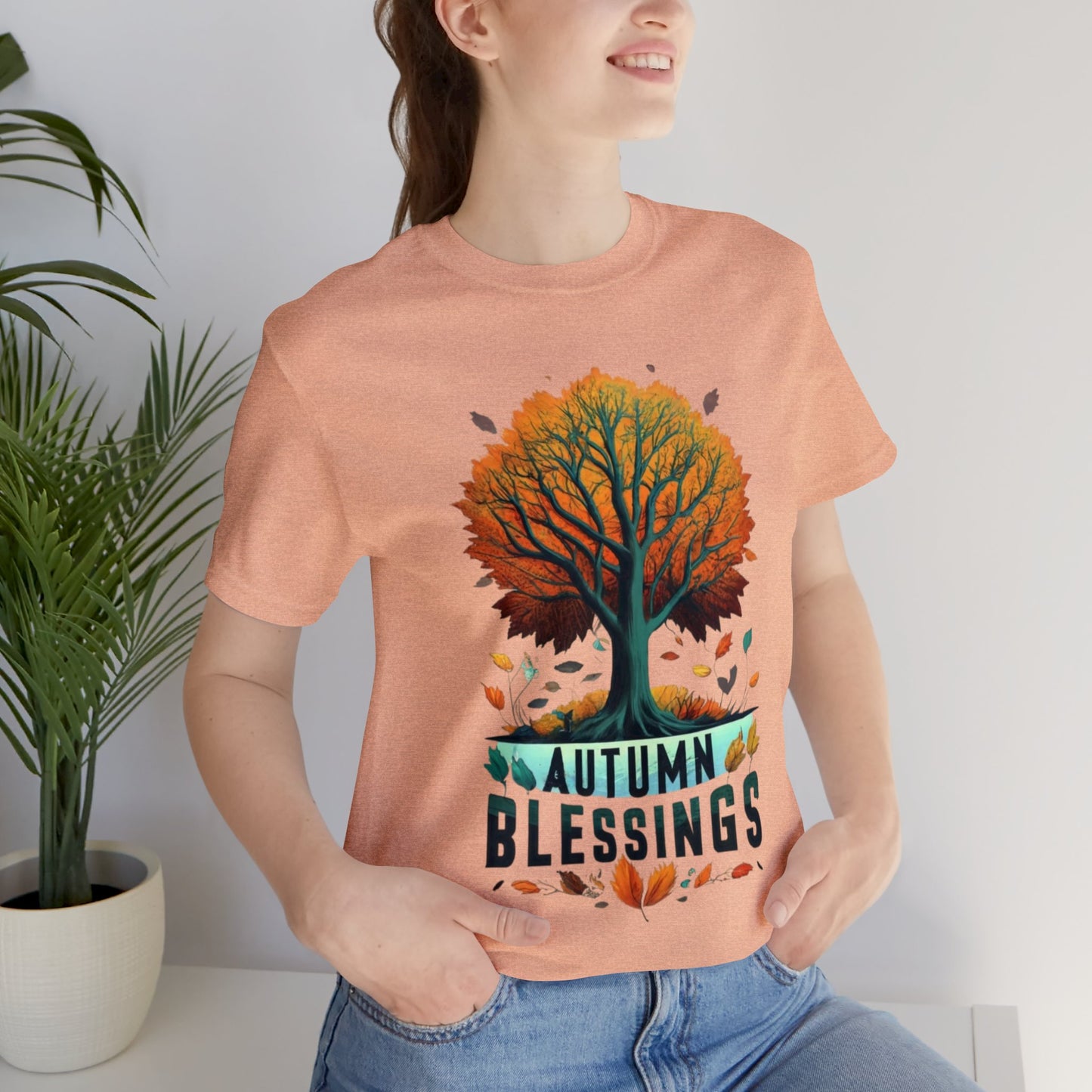 Autumn Blessings: Fall Foliage Unisex Tee | Harvest Serenity T-Shirts by Be Like No One (BLN1) - The Store