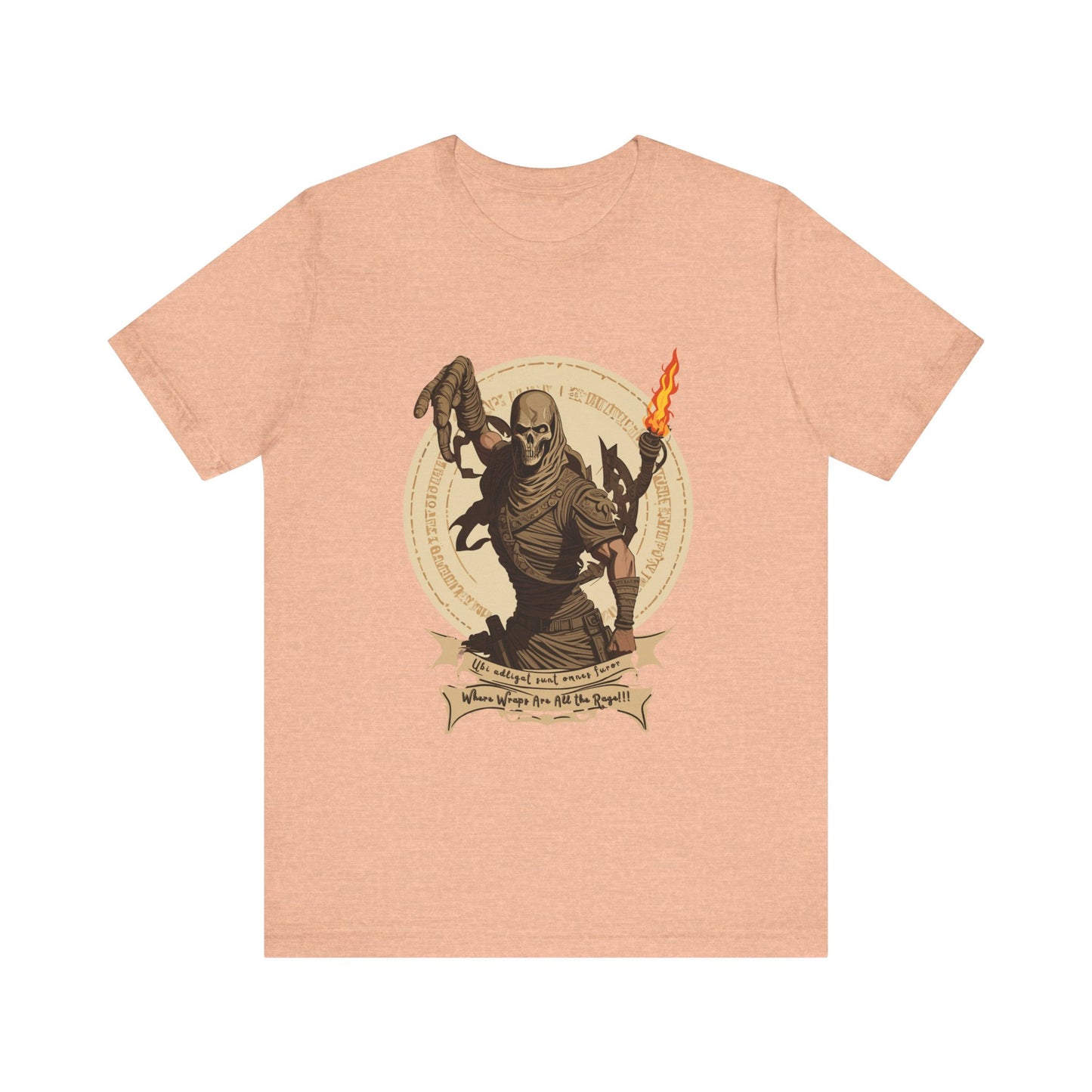 Ancient Mummy's Tomb: Torch-Lit Impressionist T-Shirt | Halloween Vibes Tee