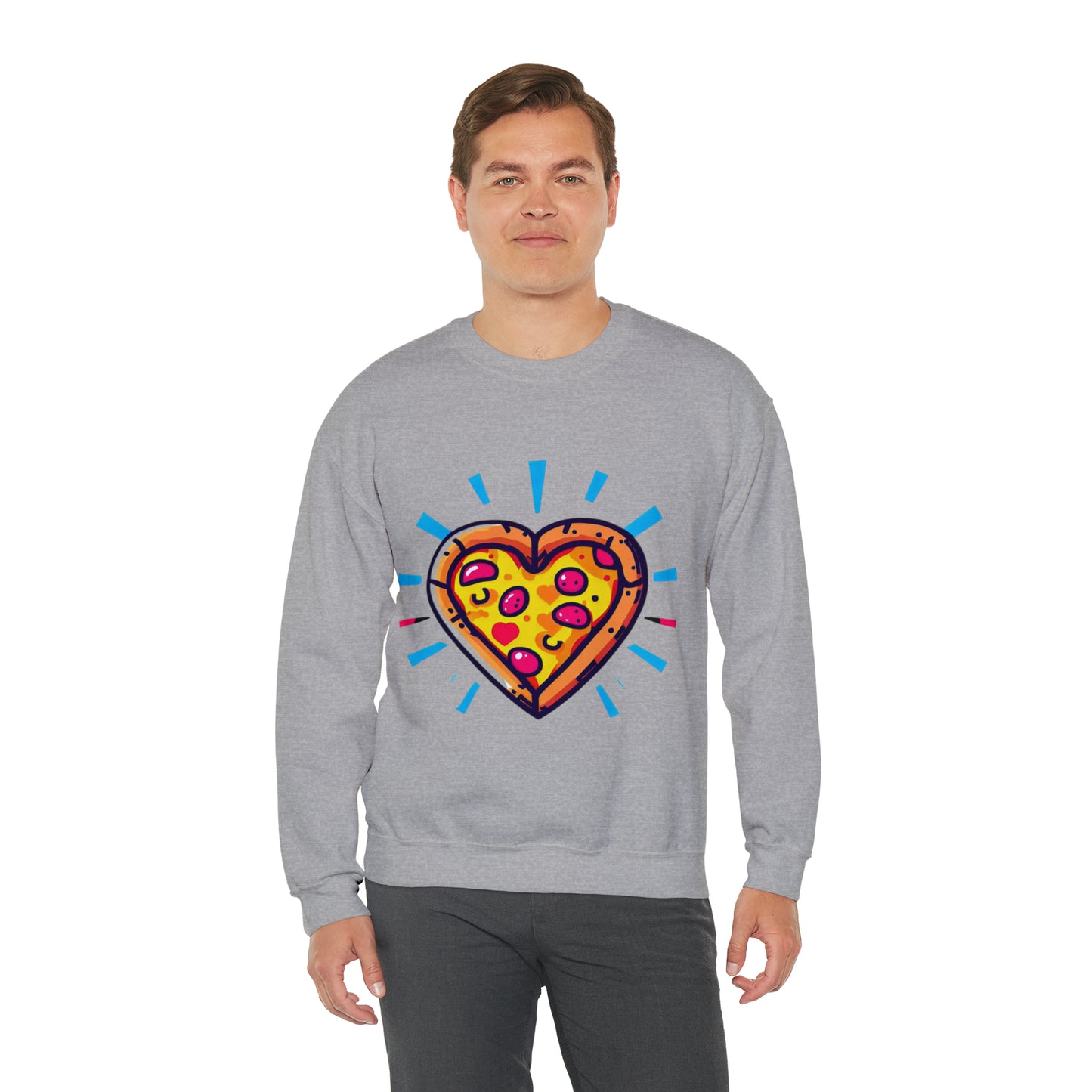 Slice of Love Sweatshirt | Pizza My Heart Unisex Sweatshirt