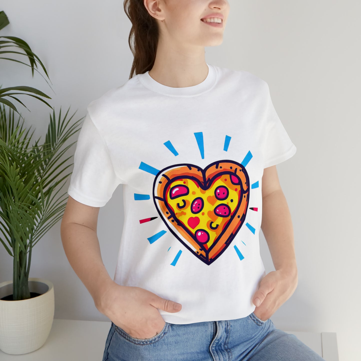 Slice of Love: Pizza My Heart Unisex Tee | Pizza Passion T-Shirts