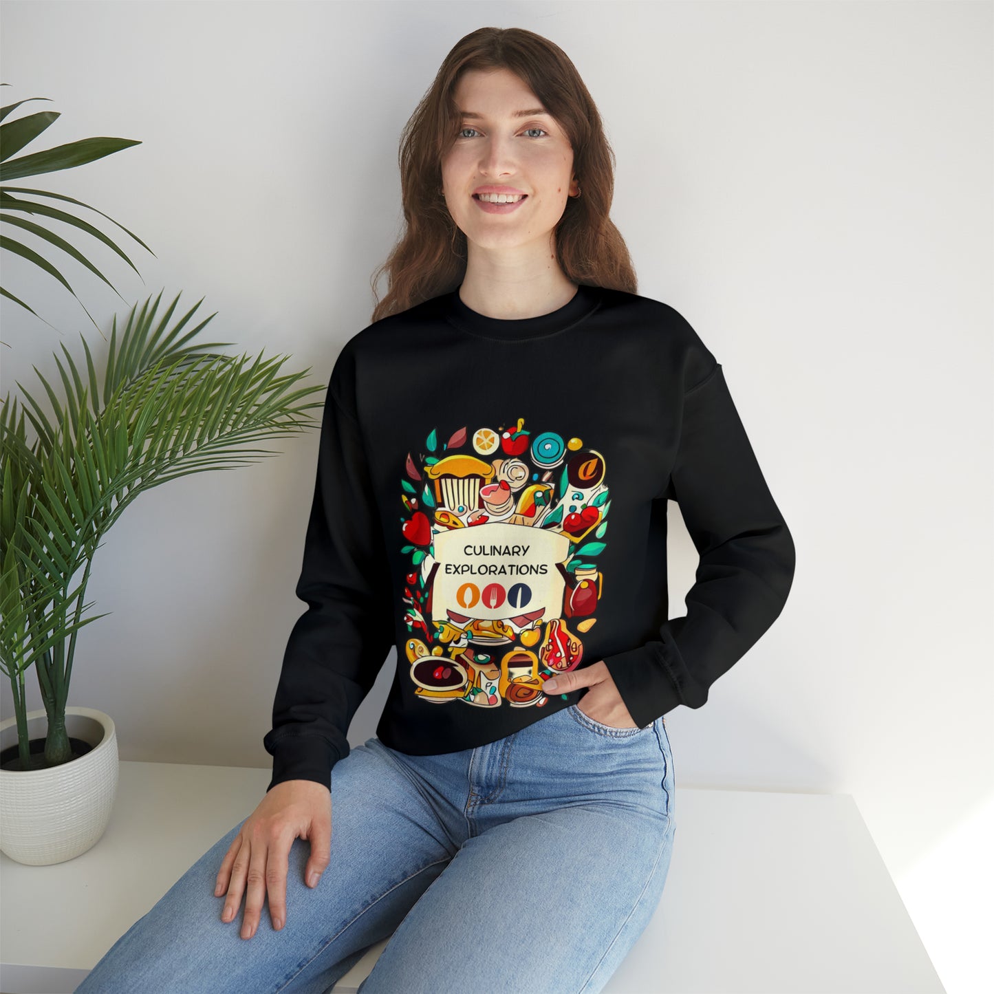 Culinary Explorations Sweatshirt | Foodie Adventures Unisex Sweatshirt