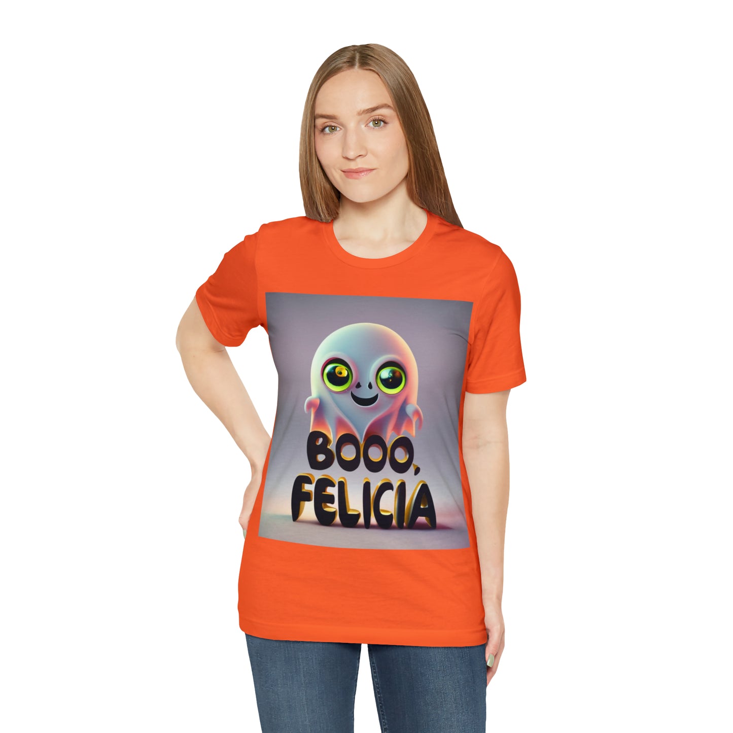 Boo Felicia Halloween T-shirt, Stylish Spooky Wear | Halloween Vibes Tee