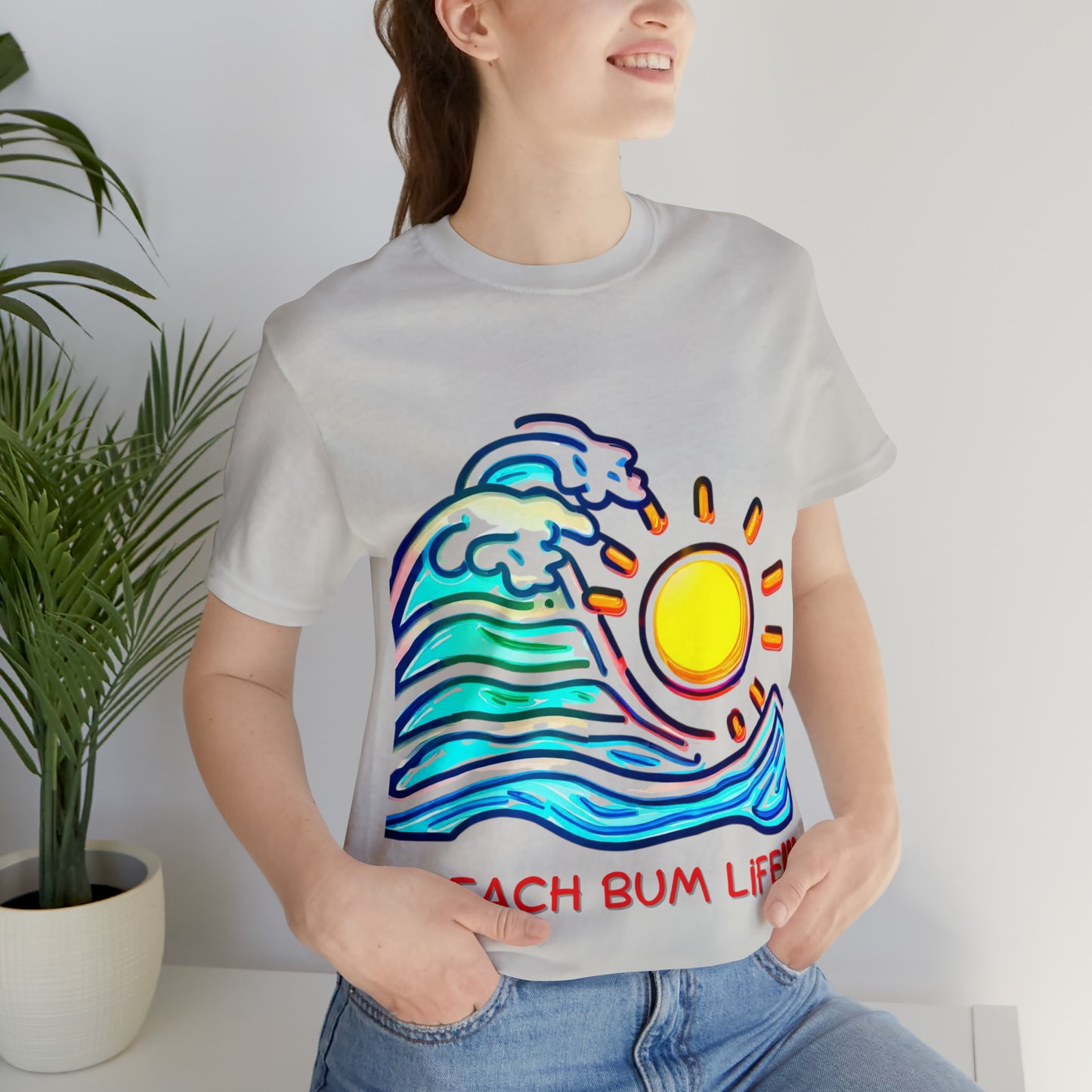 Seaside Serenity: Beach Bum Life Unisex Tee | Coastal Comfort T-Shirts