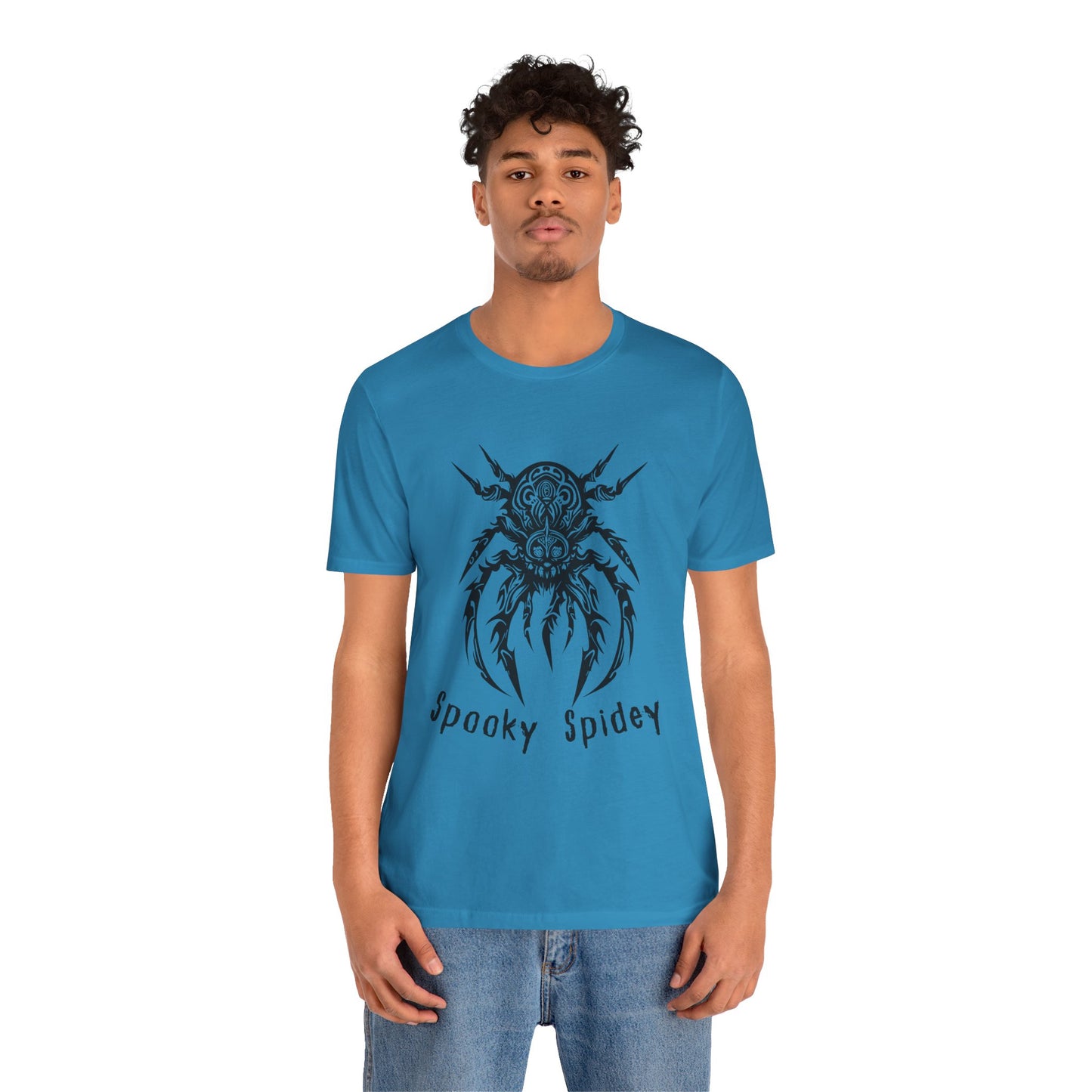 Foreboding Creepy Spider: Tribal Design T-Shirt | Halloween Vibes Tee