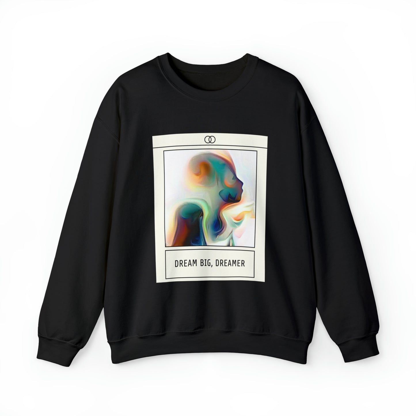 Vivid Reverie Sweatshirt | Abstract Dreamer Unisex Sweatshirt with Vibrant Shapes