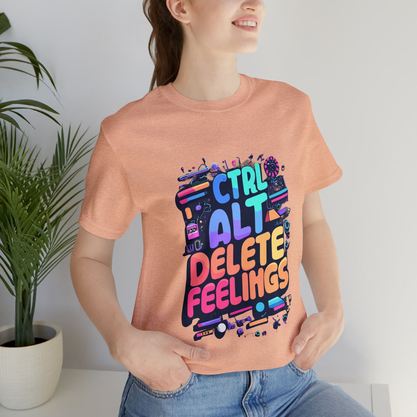 Ctrl+Alt+Delete Feelings: Embrace Emojis on This Tee! | Be Like No One(BLN1) T-Shirts