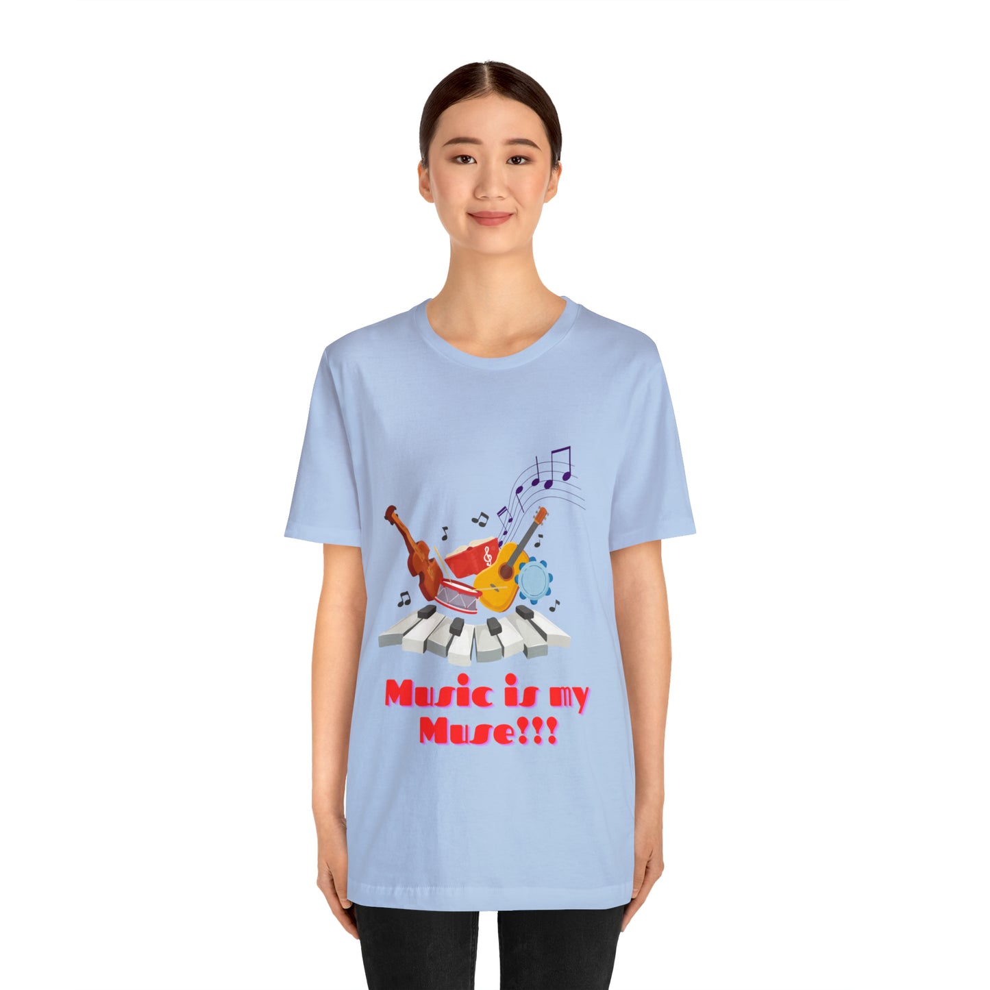 Harmonious Inspiration: Music is my Muse Unisex Tee | Melodic Magic T-Shirts