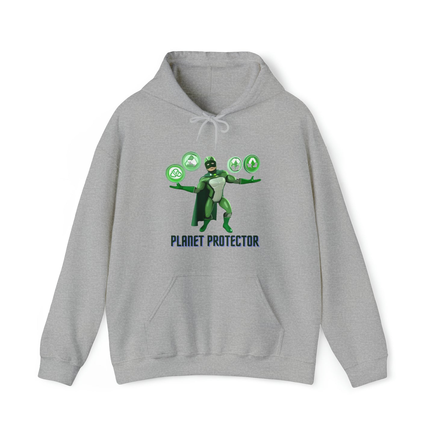 Earth's Guardian: Sustainable Superhero Unisex Hoodie | Champion of Sustainability Hoodies