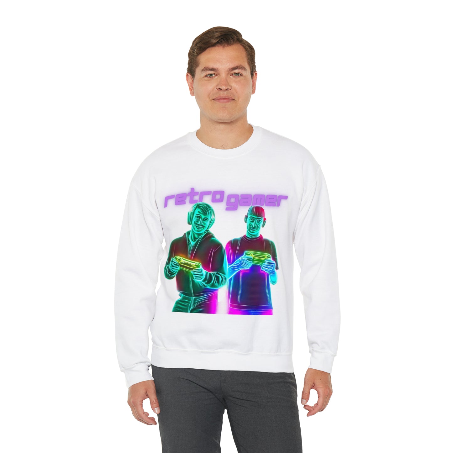 Vintage Gaming Vibes Sweatshirt | Retro Gamer Unisex Sweatshirt