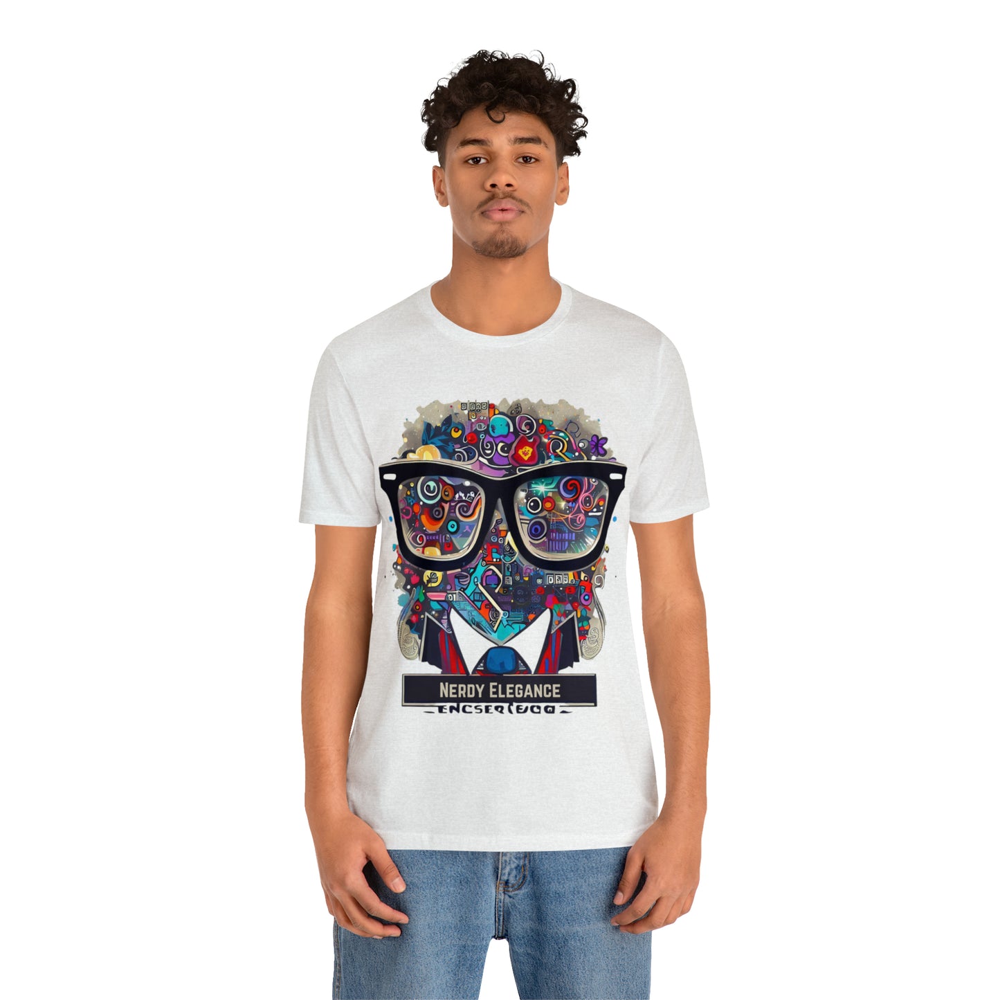 Nerd Elegance: Geek Chic Unisex Tee with Assorted Icon | Smart Style T-Shirts