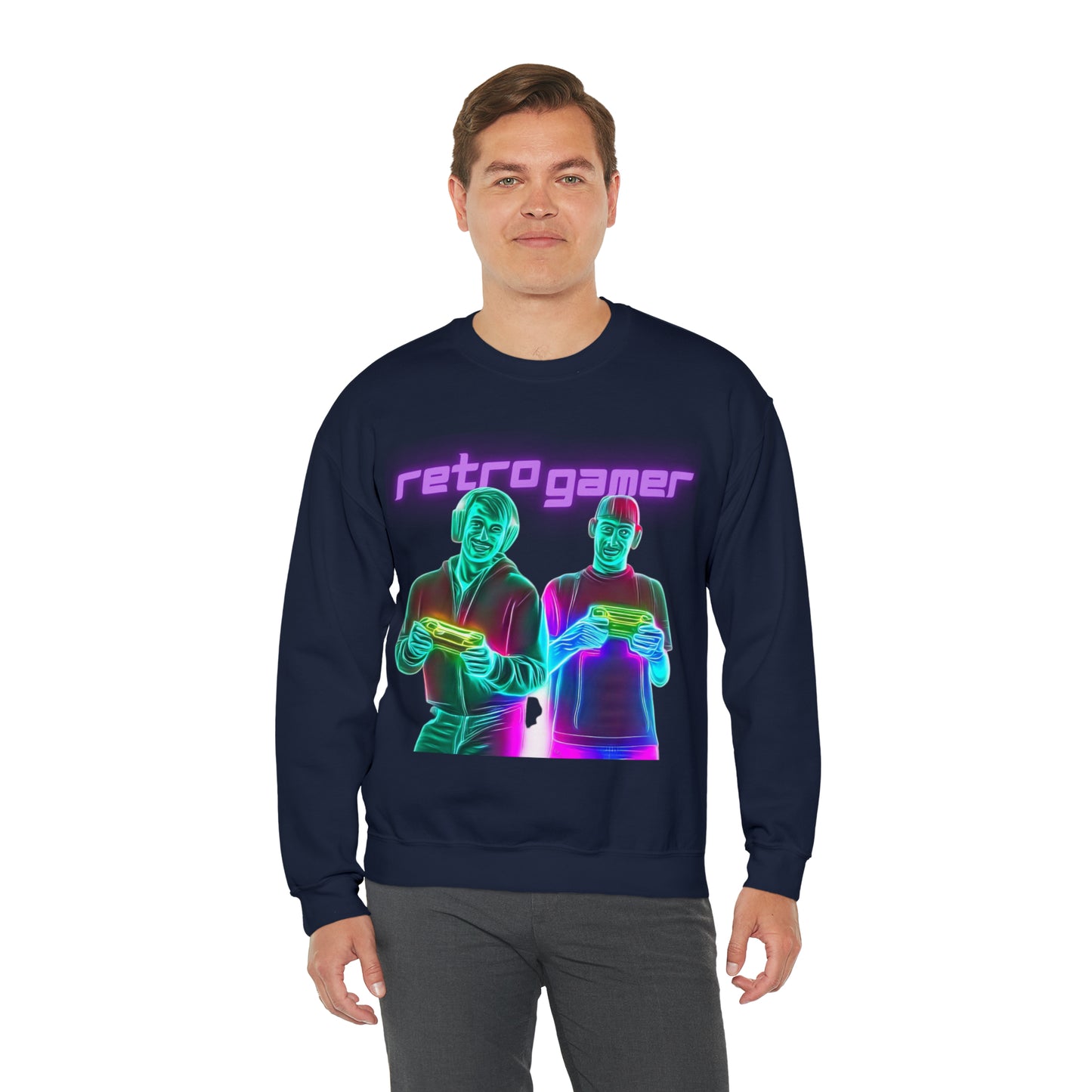 Vintage Gaming Vibes Sweatshirt | Retro Gamer Unisex Sweatshirt