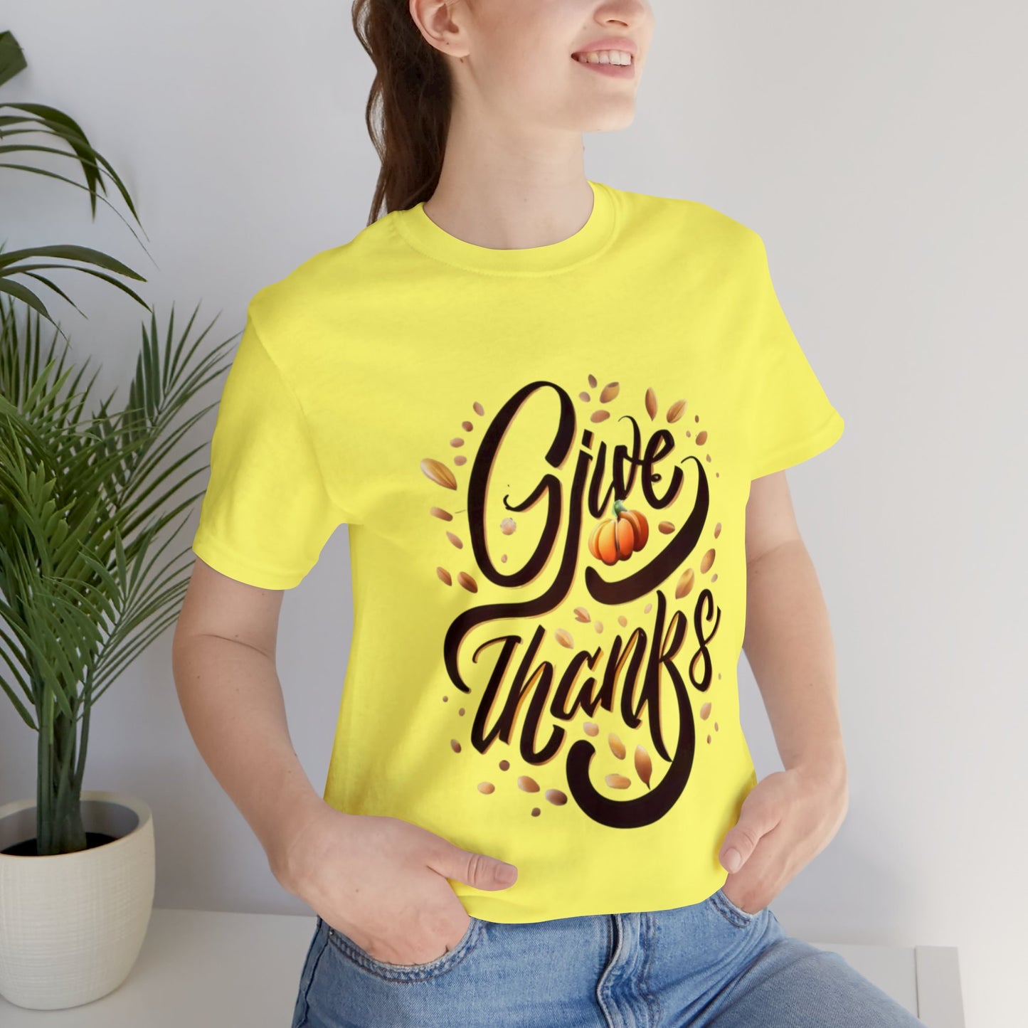 Give Thanks Grace: Thanksgiving Elegance Unisex Tee | Thankful Classics T-Shirts by Be Like No One (BLN1) - The Store