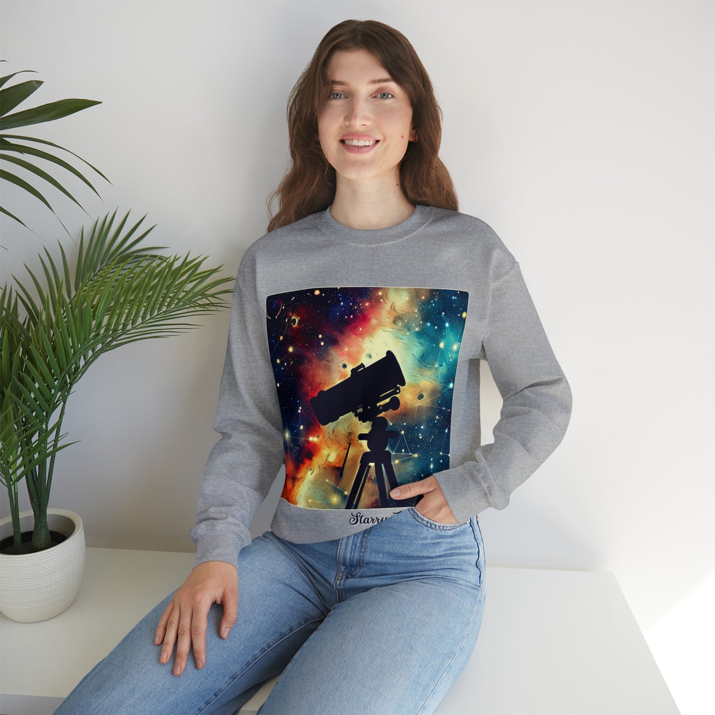 Starry Obsessions Sweatshirt | Astronomy Enthusiast Unisex Sweatshirt