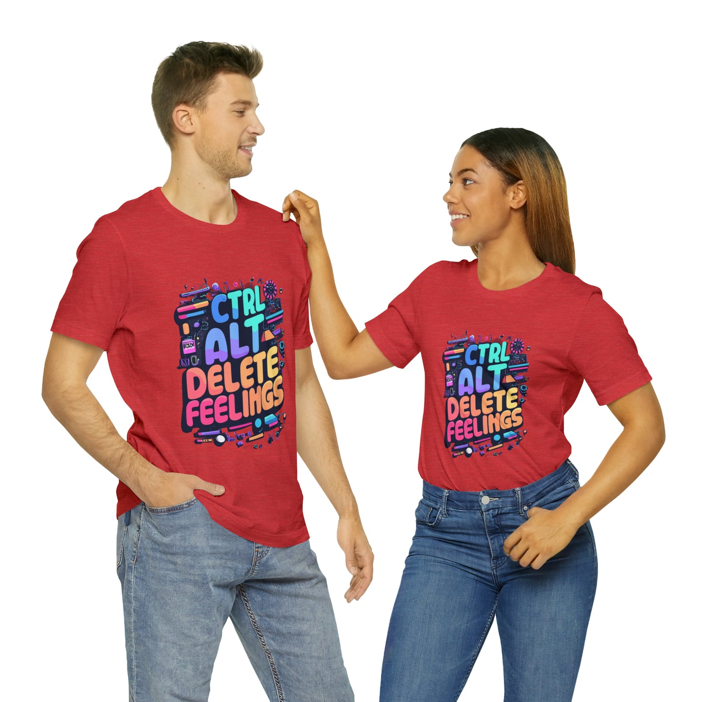 Ctrl+Alt+Delete Feelings: Embrace Emojis on This Tee! | Be Like No One(BLN1) T-Shirts