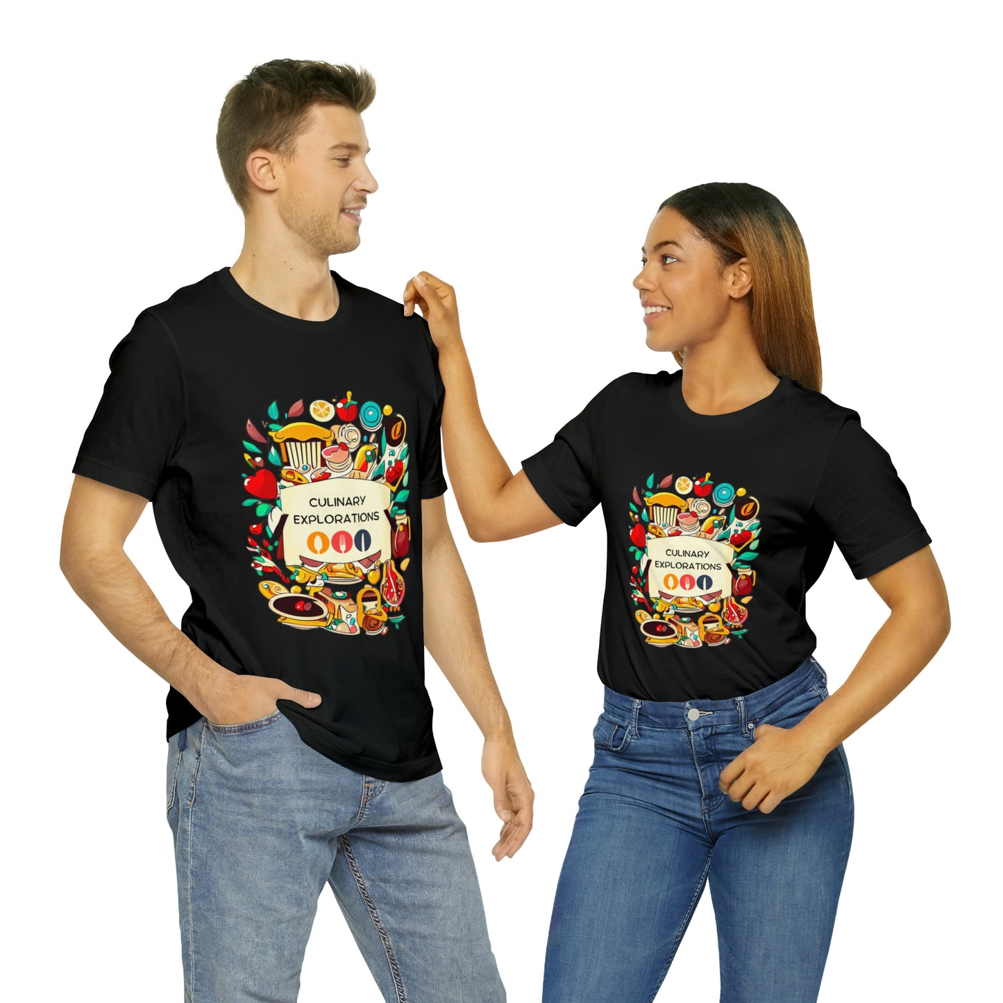 Culinary Explorations: Foodie Adventures Unisex Tee | Gourmet Journeys T-Shirts