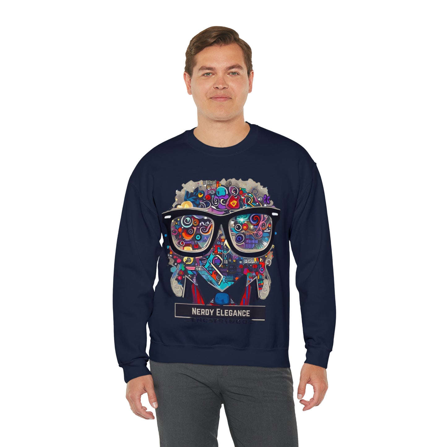 Nerd Elegance Sweatshirt | Geek Icon Unisex Sweatshirt