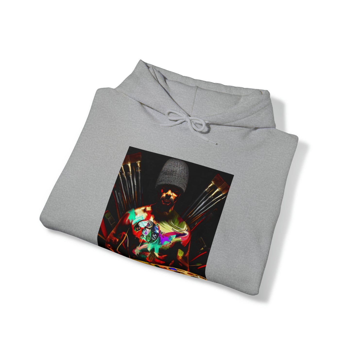 Brushstrokes of Passion: Artistic Soul Unisex Hoodie | Creative Essence Hoodies