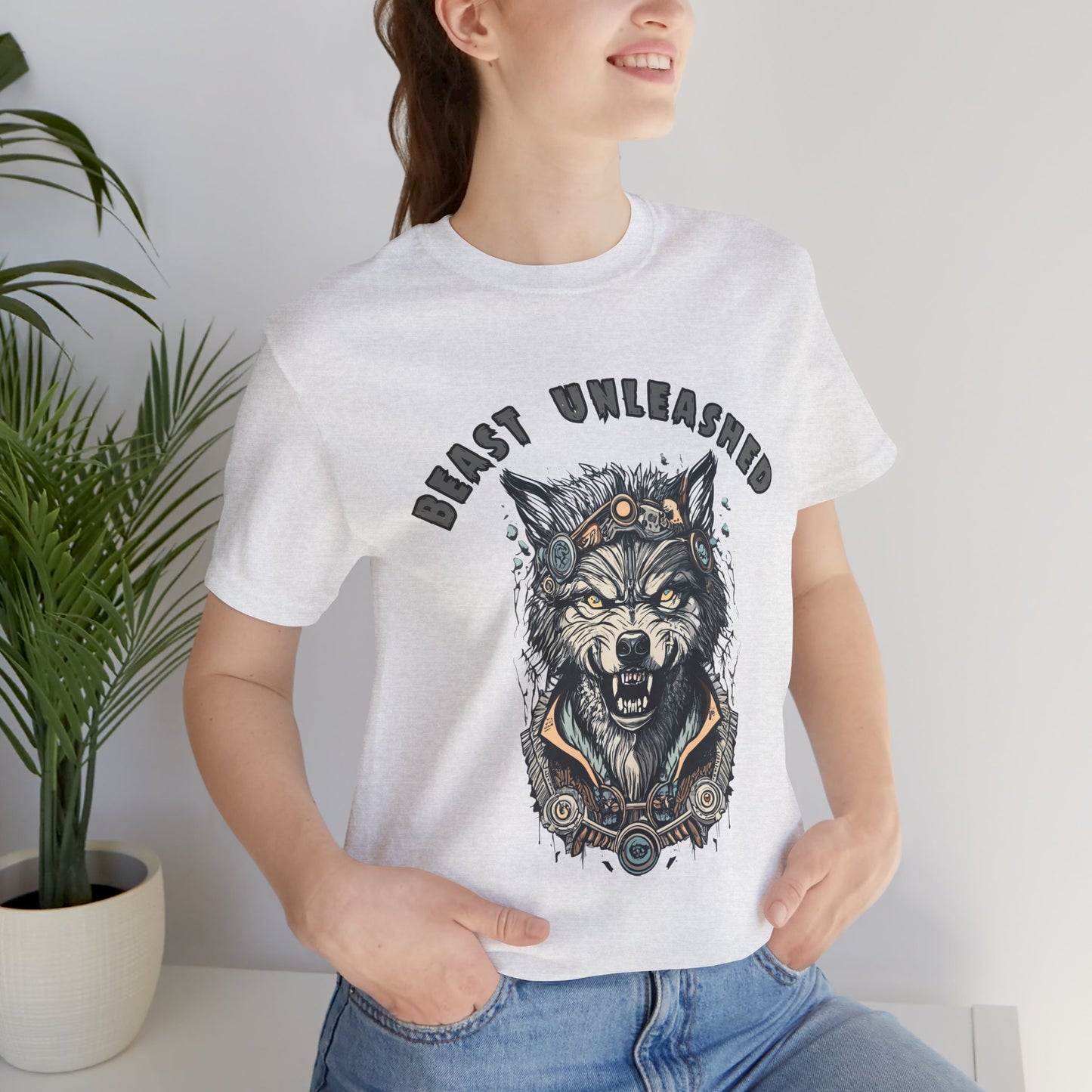 Dramatic Werewolf Transformation: Unleash the Beast T-Shirt | Halloween Vibes Tee