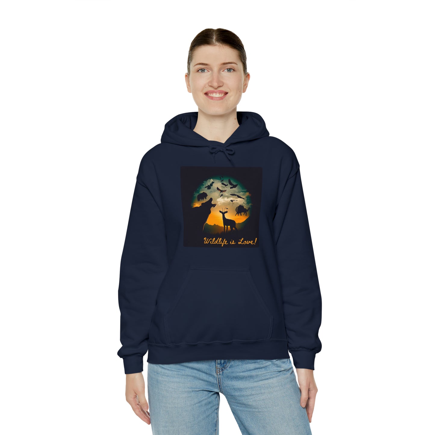 Nature's Companions: Wildlife Lover Unisex Hoodie | Creature Enthusiast Hoodies