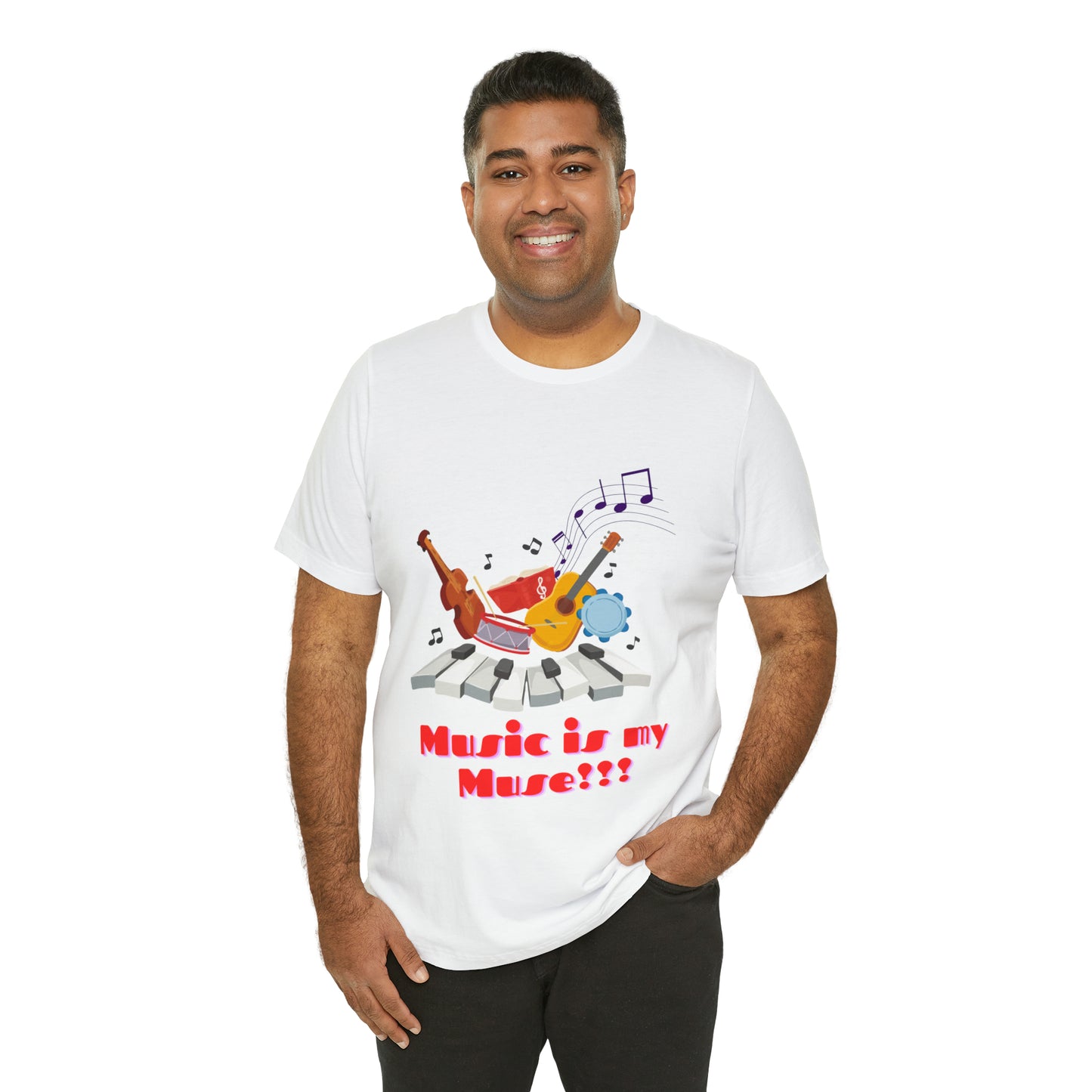 Harmonious Inspiration: Music is my Muse Unisex Tee | Melodic Magic T-Shirts