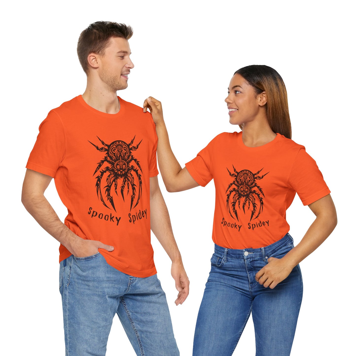 Foreboding Creepy Spider: Tribal Design T-Shirt | Halloween Vibes Tee