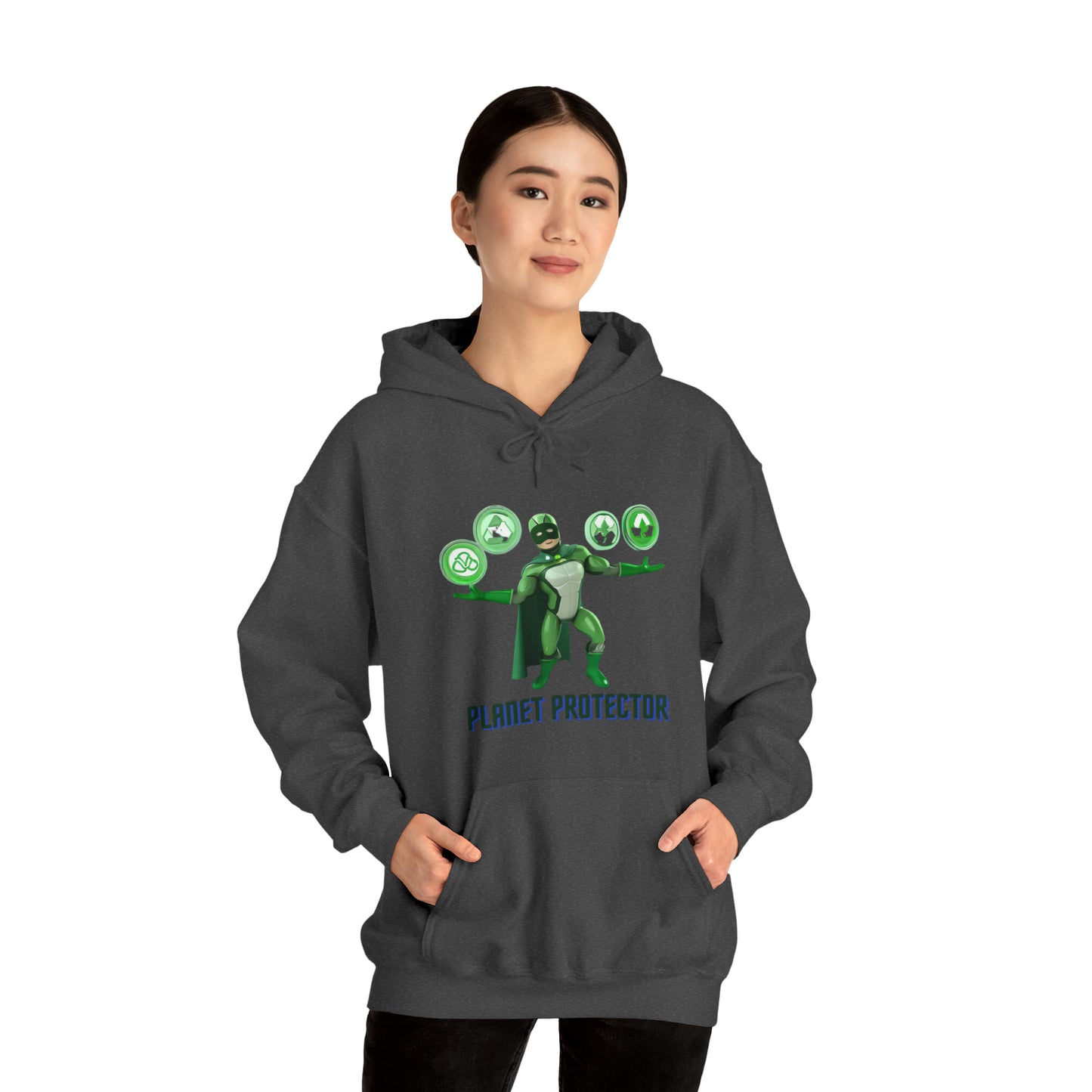 Earth's Guardian: Sustainable Superhero Unisex Hoodie | Champion of Sustainability Hoodies