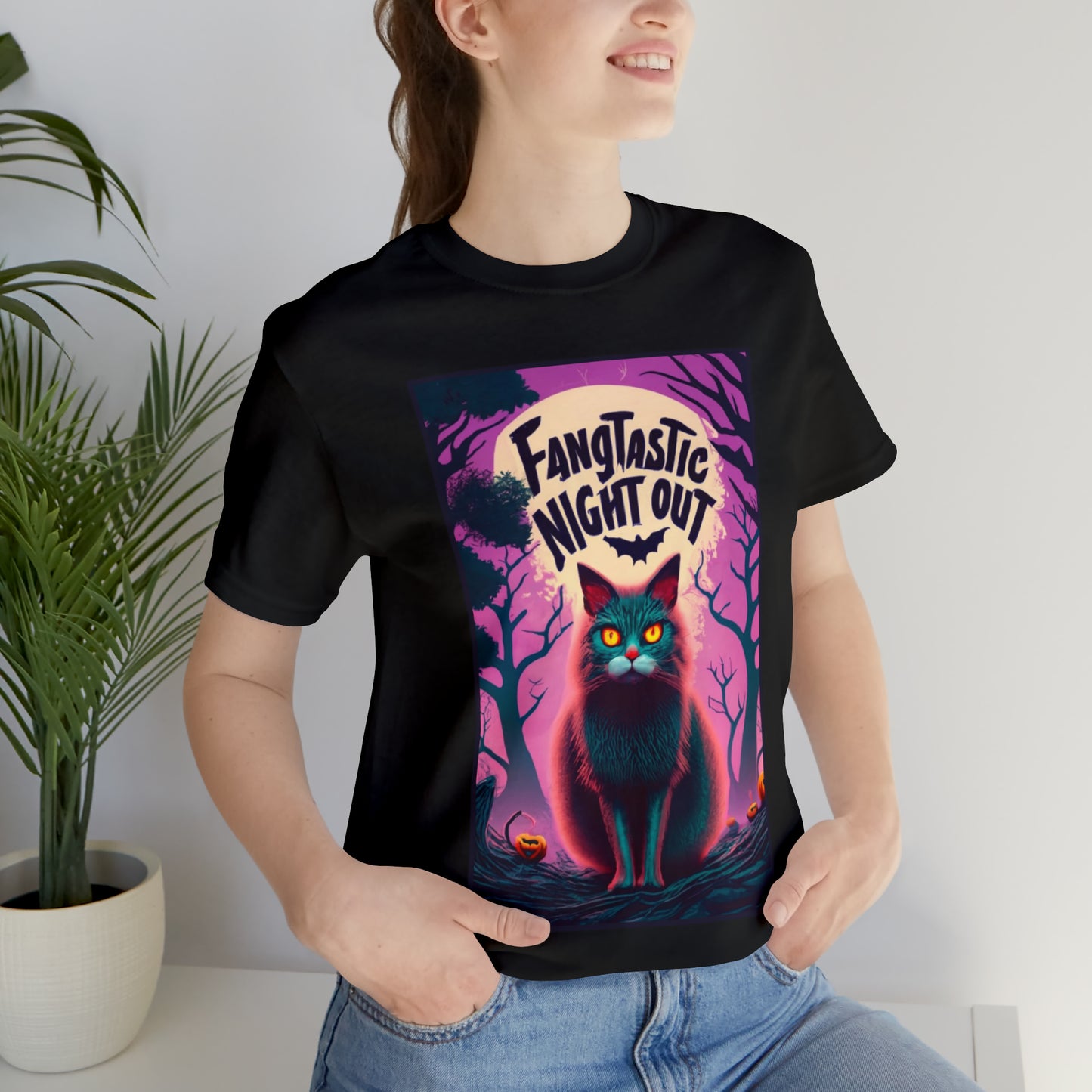 Fangtastic Night Out Halloween T-shirt - Vampires Unite - Embrace the Night | Halloween Vibes Tee