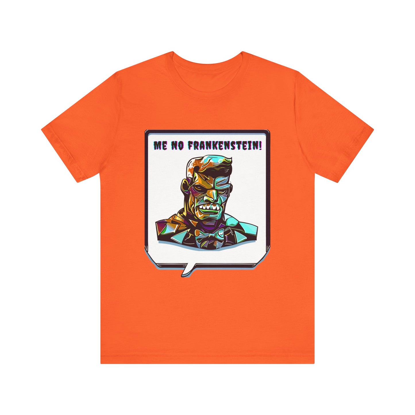 Enigmatic Frankenstein's Monster: Cubist Style T-Shirt | Halloween Vibes Tee