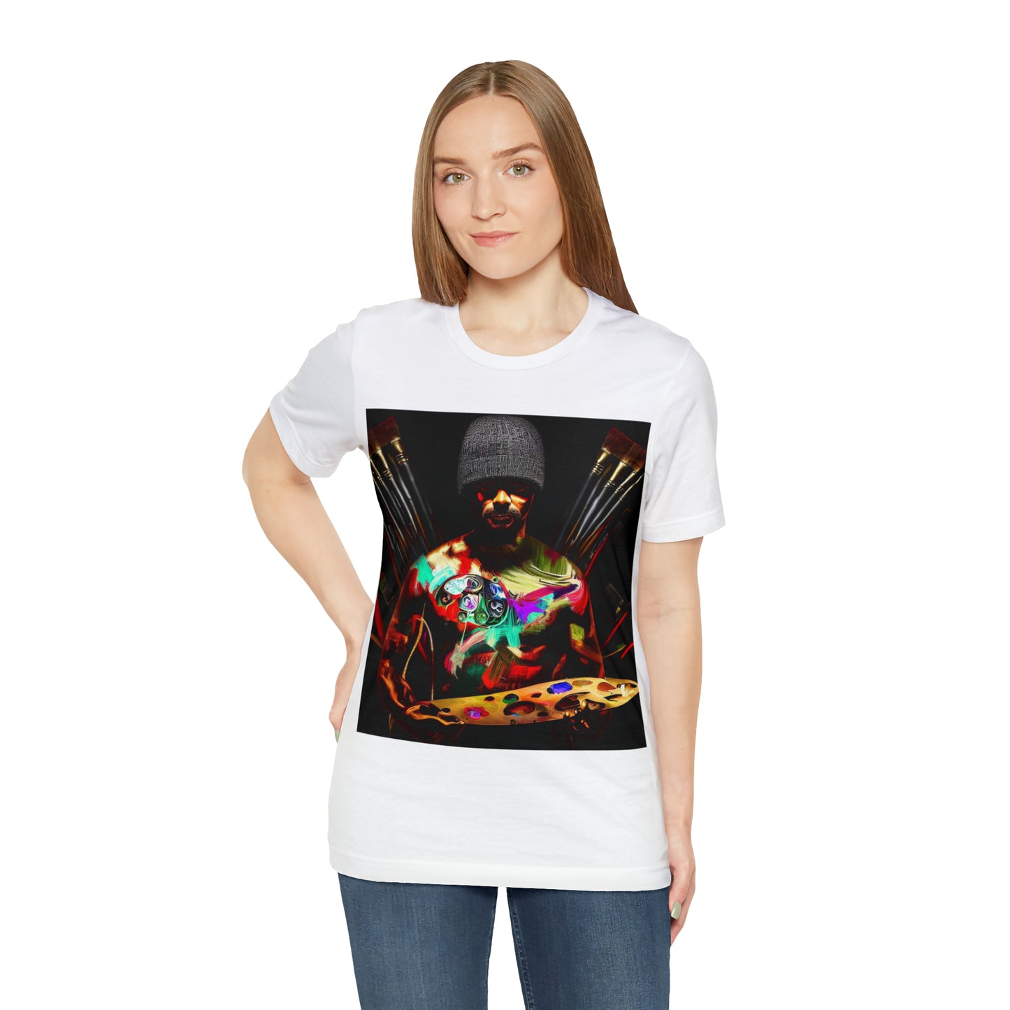 Brushstrokes of Passion: Artistic Soul Unisex Tee | Creative Essence T-Shirts