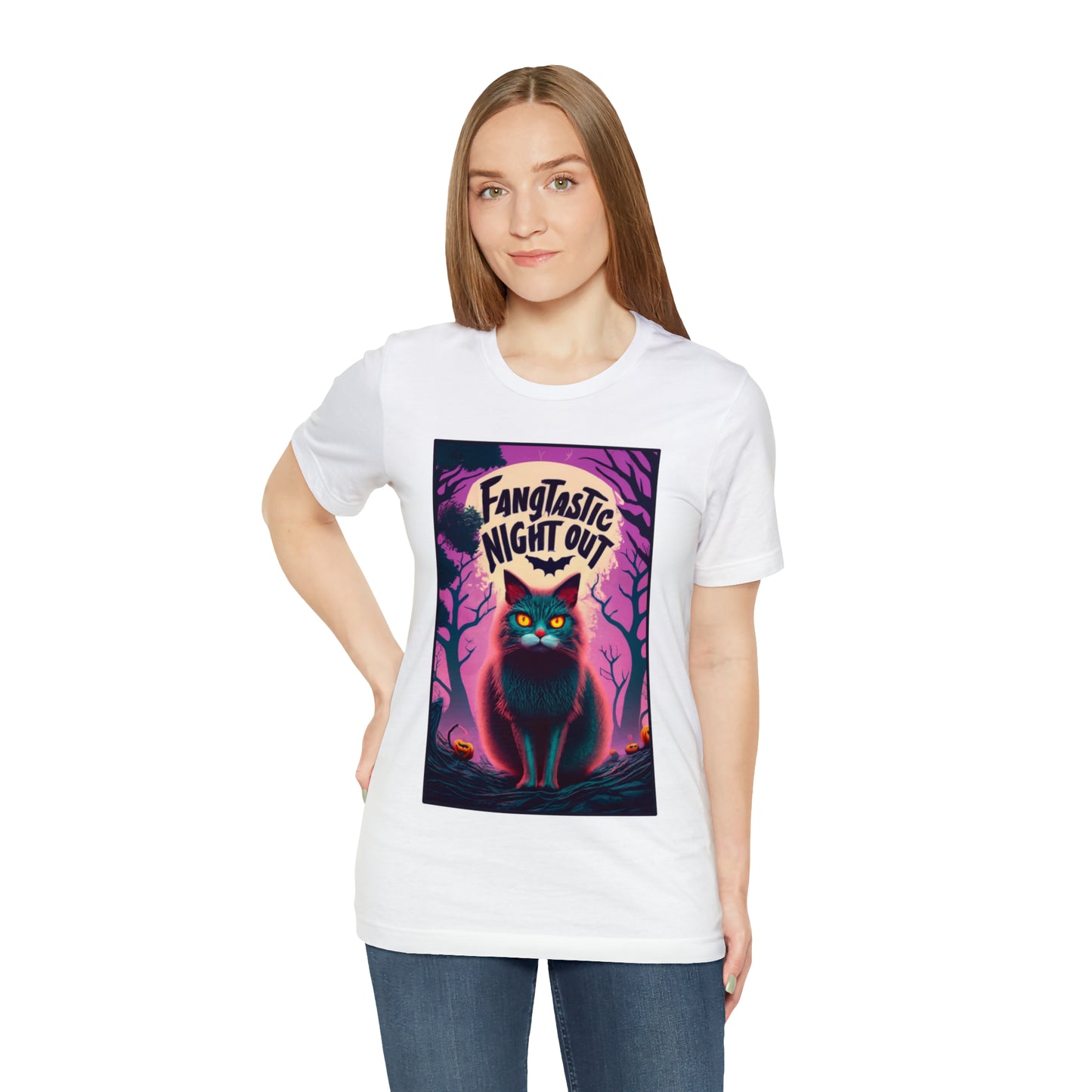 Fangtastic Night Out Halloween T-shirt - Vampires Unite - Embrace the Night | Halloween Vibes Tee