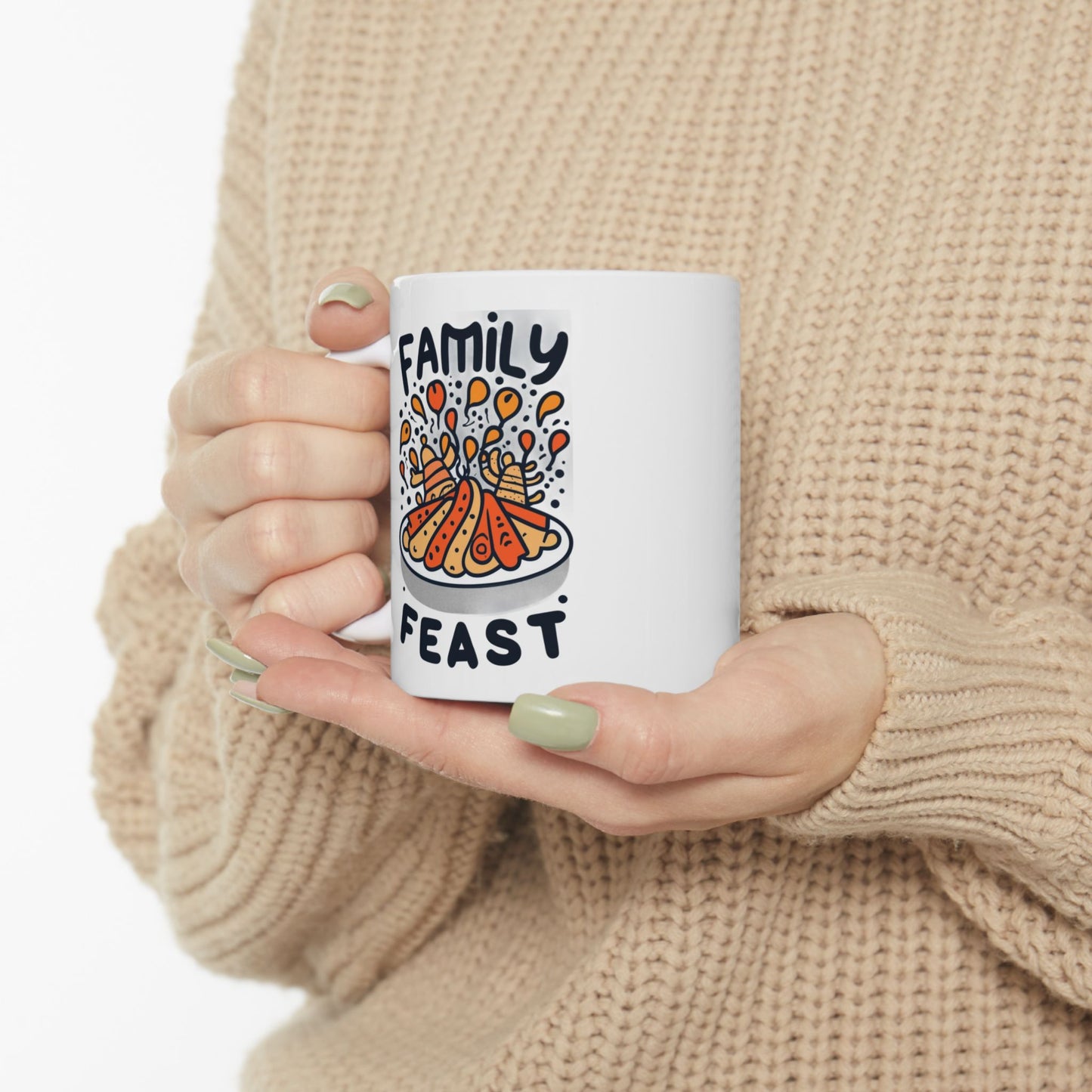 Family Feast Fun: Thanksgiving Dinner Mug | Joyful Celebrations Mugs by Be Like No One (BLN1) - The Store