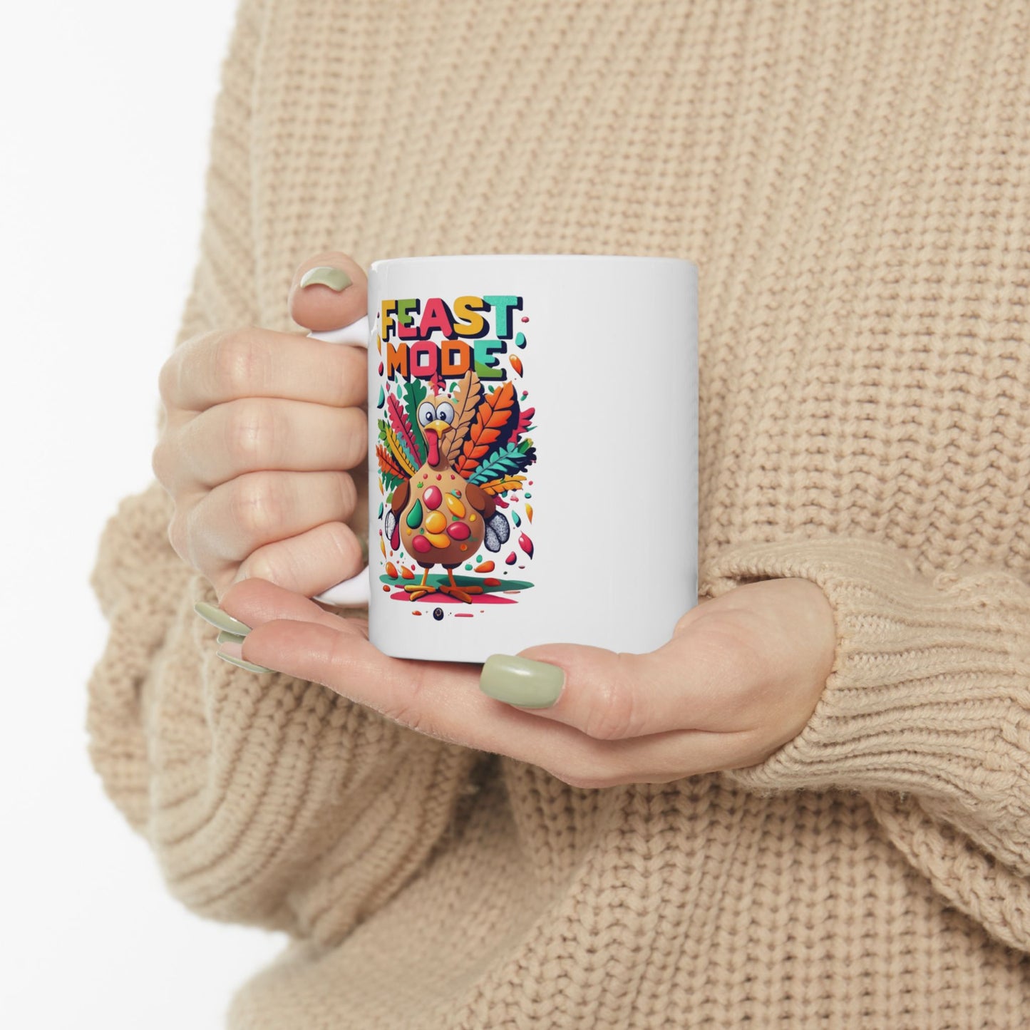 Feast Mode Frenzy: Thanksgiving Celebration Mug | Turkey Feast Mugs by Be Like No One (BLN1) - The Store