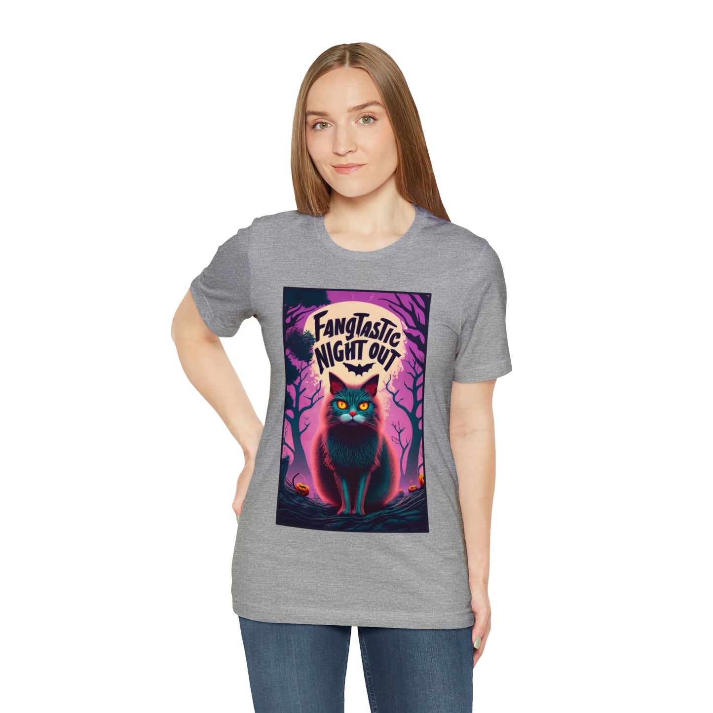 Fangtastic Night Out Halloween T-shirt - Vampires Unite - Embrace the Night | Halloween Vibes Tee