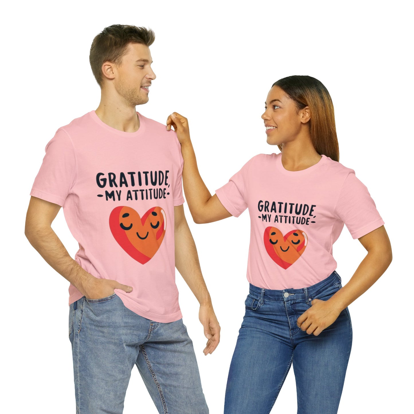 Gratitude Attitude: Thankful Hearts Unisex Tee | Serene Thanksgiving T-Shirts by Be Like No One (BLN1) - The Store