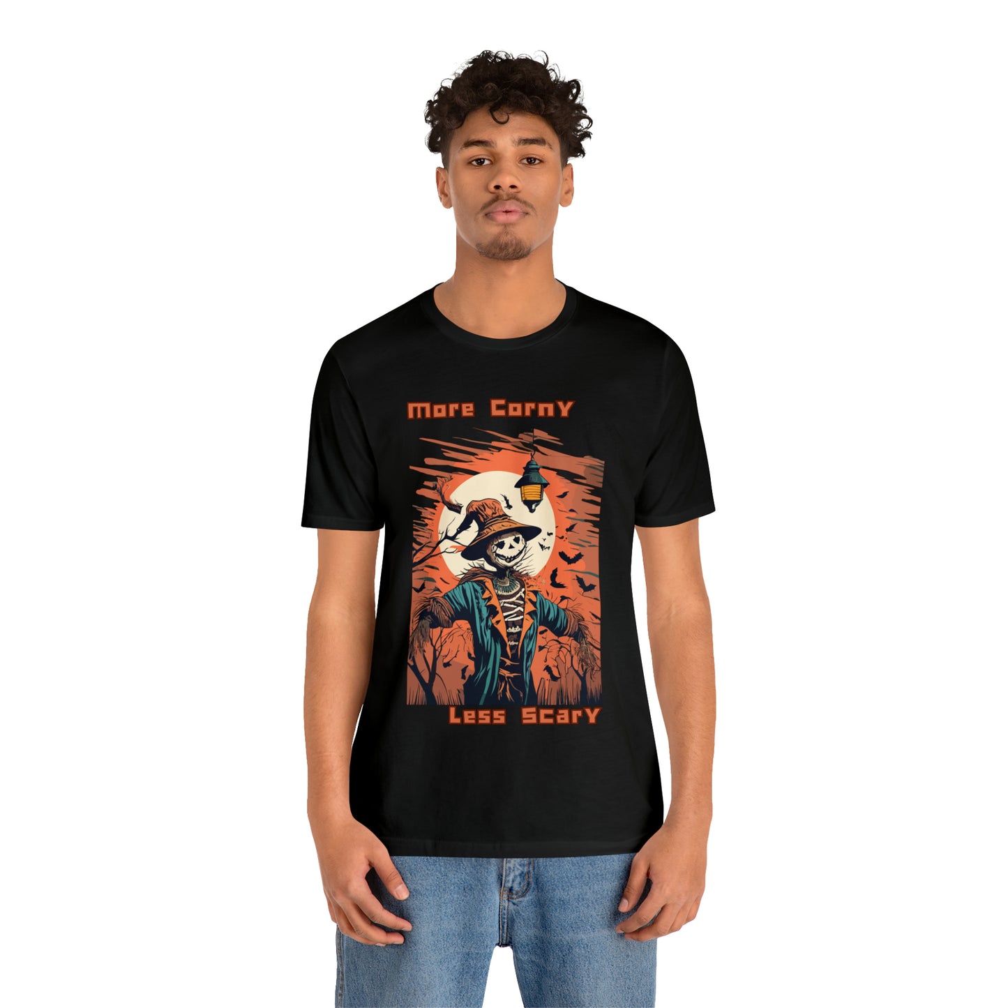 Unsettling Sinister Scarecrow: Modern Art T-Shirt | Halloween Vibes Tee