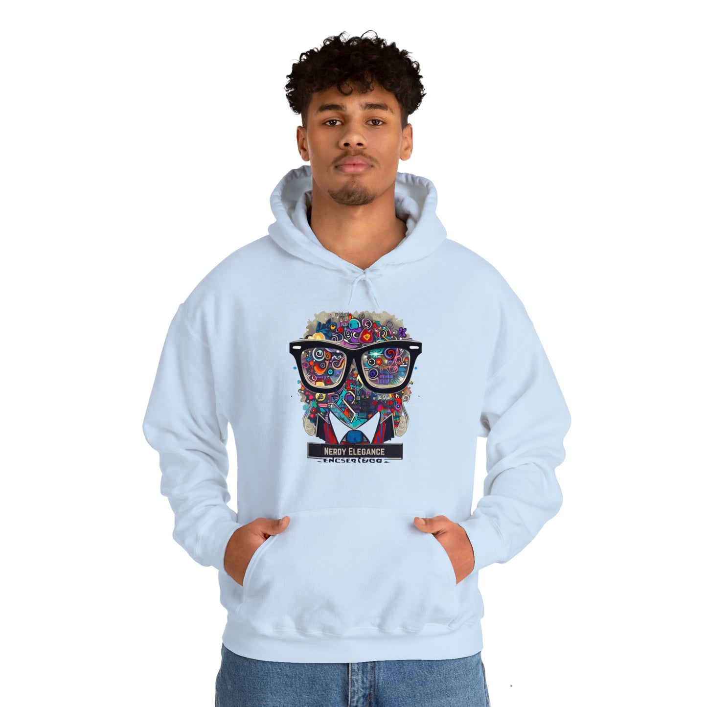 Nerd Elegance: Geek Chic Unisex Hoodie with Assorted Icon | Smart Style Hoodies