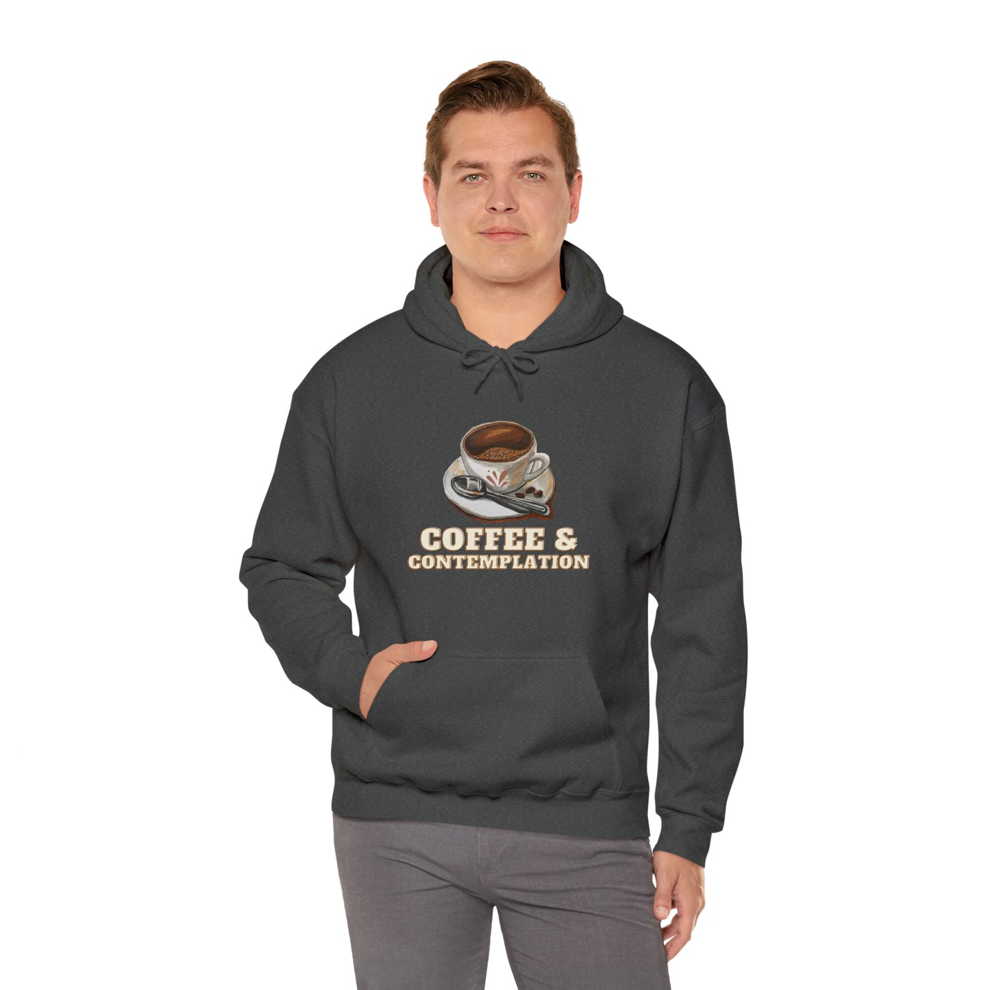 Caffeine Charm and Contemplation: Coffee & Contemplation Hoodie | Fuel for Thoughts Hoodies