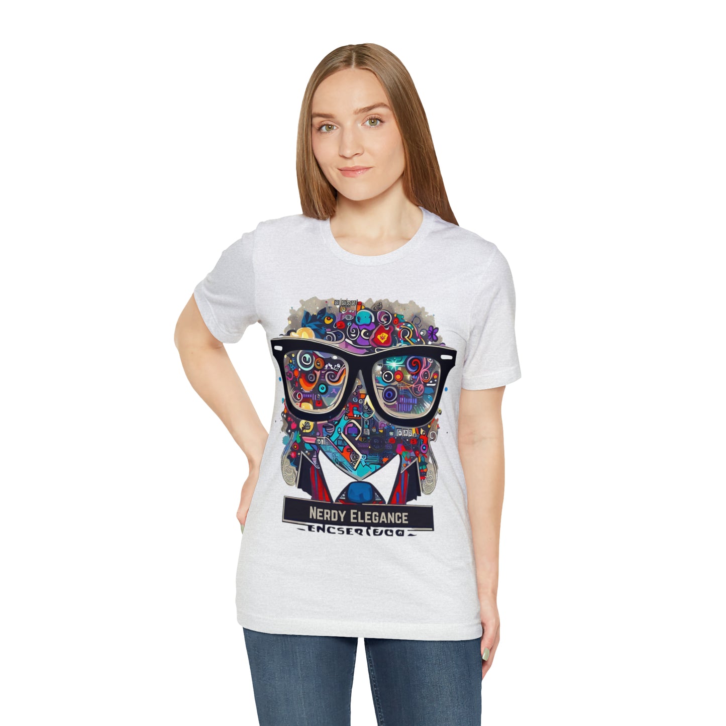 Nerd Elegance: Geek Chic Unisex Tee with Assorted Icon | Smart Style T-Shirts