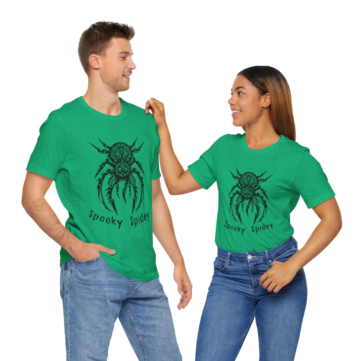 Foreboding Creepy Spider: Tribal Design T-Shirt | Halloween Vibes Tee