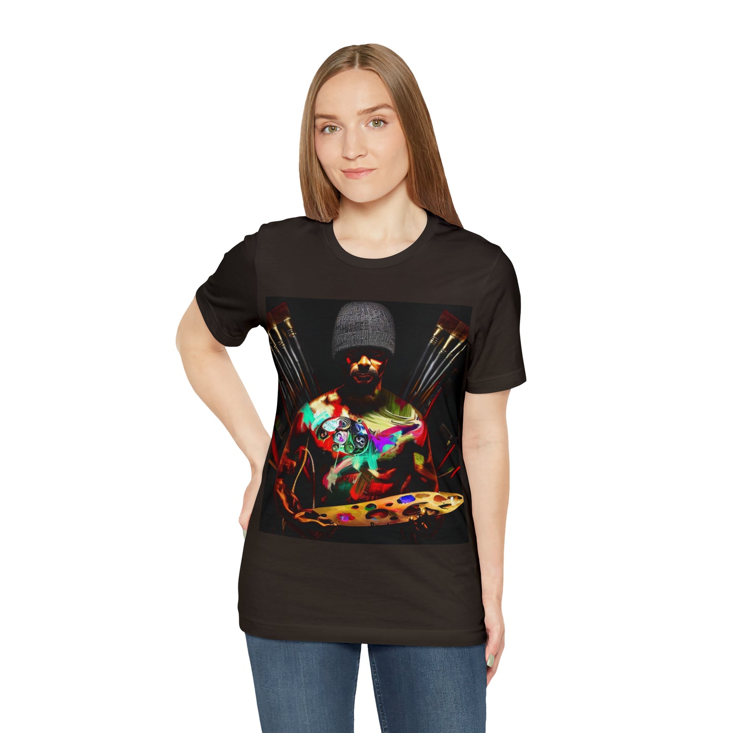 Brushstrokes of Passion: Artistic Soul Unisex Tee | Creative Essence T-Shirts