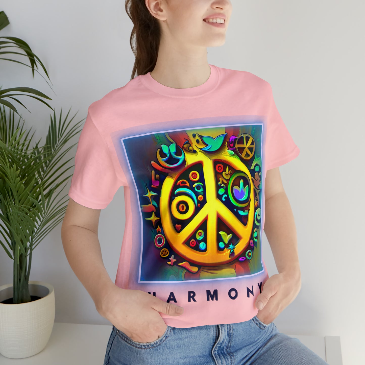 Serenity Symbols: Peace & Positivity Unisex Tee | Harmony Iconic T-Shirts