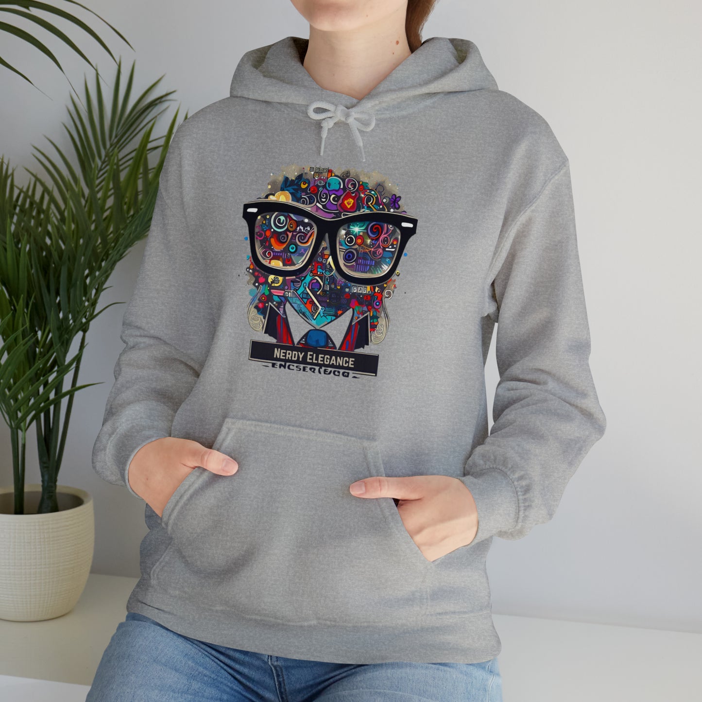 Nerd Elegance: Geek Chic Unisex Hoodie with Assorted Icon | Smart Style Hoodies