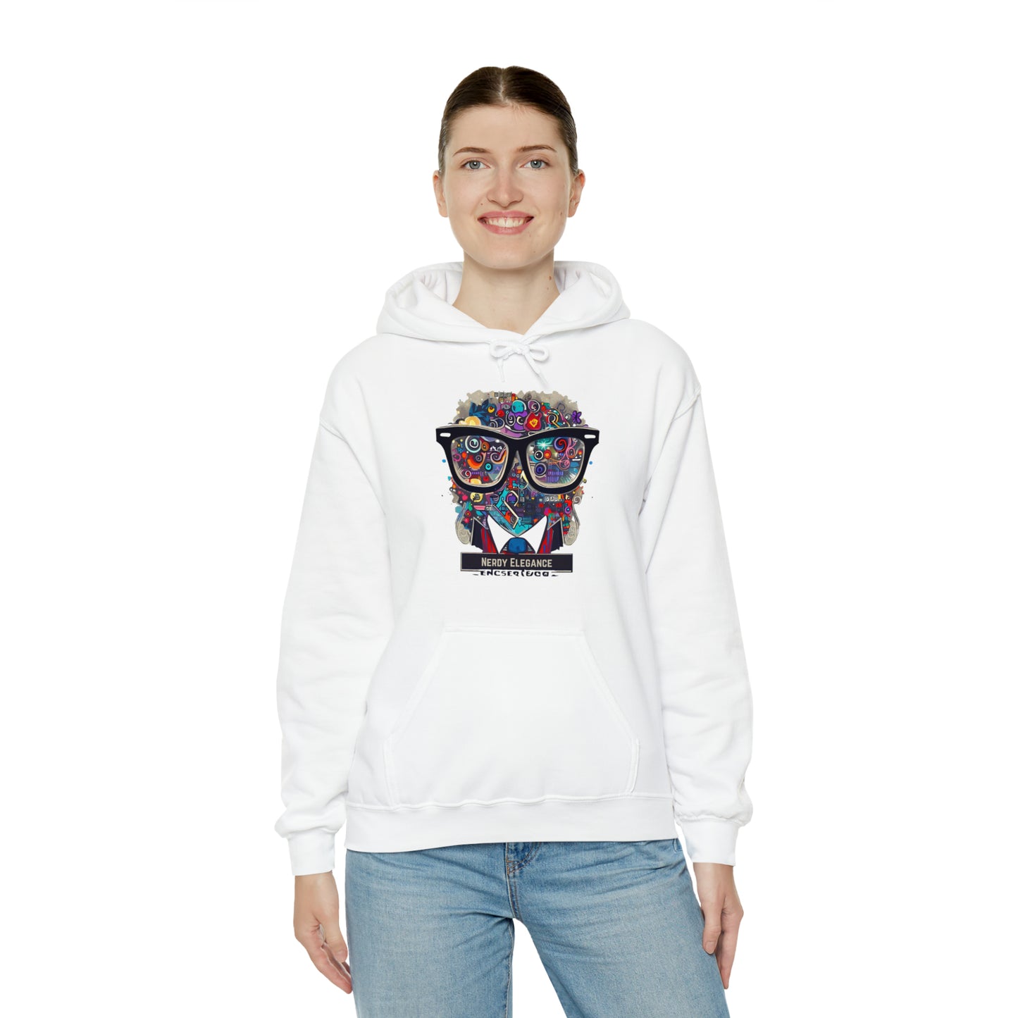 Nerd Elegance: Geek Chic Unisex Hoodie with Assorted Icon | Smart Style Hoodies