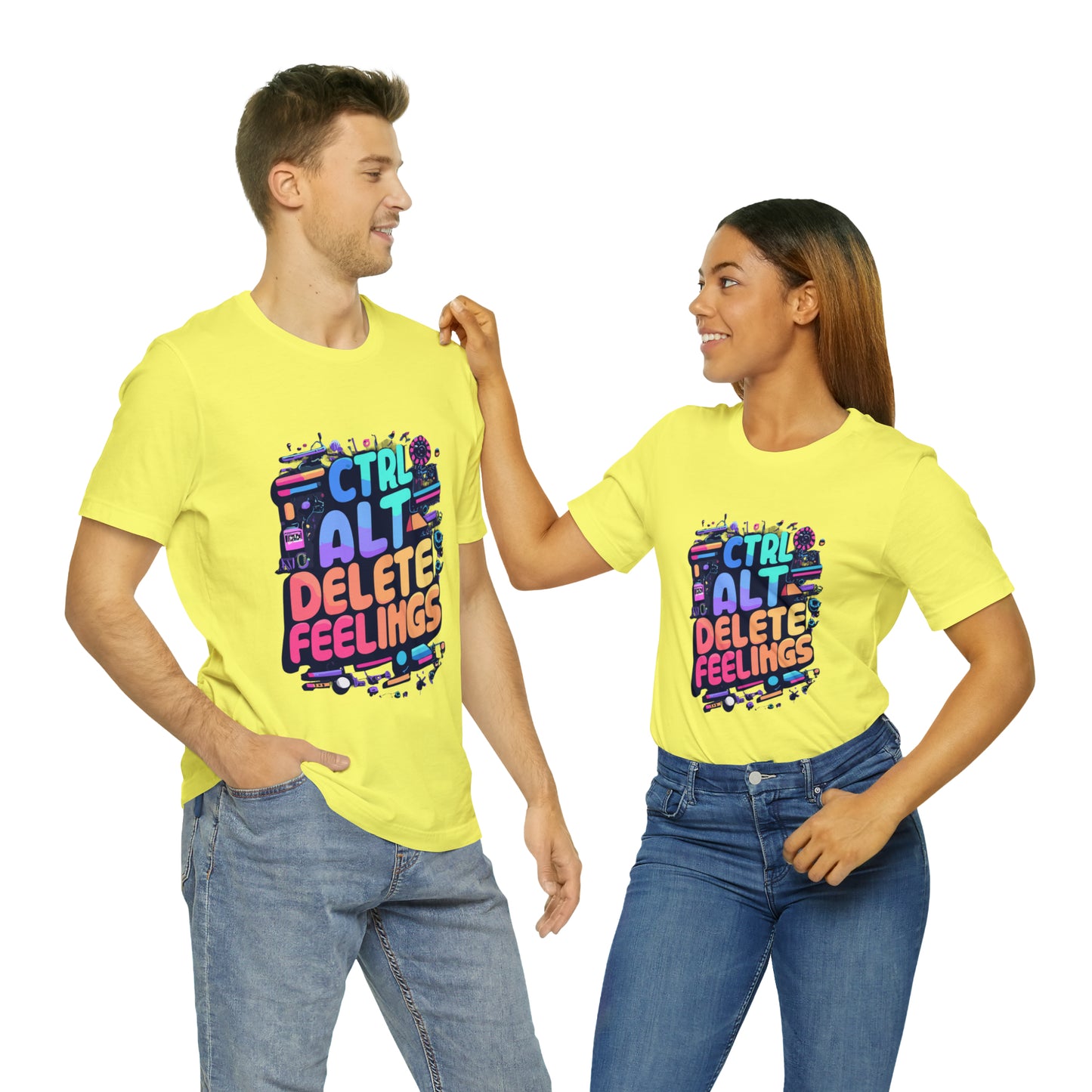 Ctrl+Alt+Delete Feelings: Embrace Emojis on This Tee! | Be Like No One(BLN1) T-Shirts