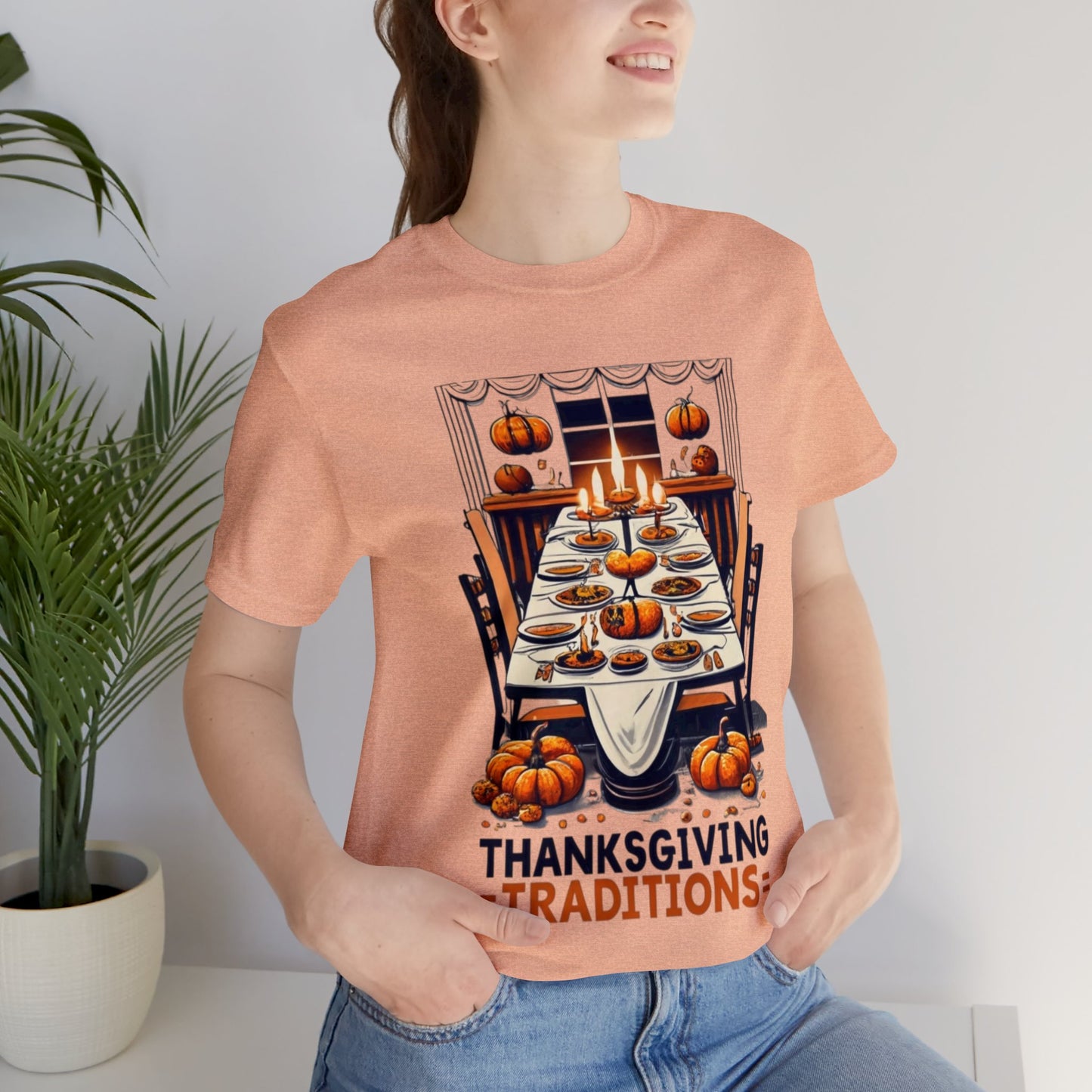 Thanksgiving Traditions: Family Feast Unisex Tee | Heartwarming Gatherings T-Shirts by Be Like No One (BLN1) - The Store