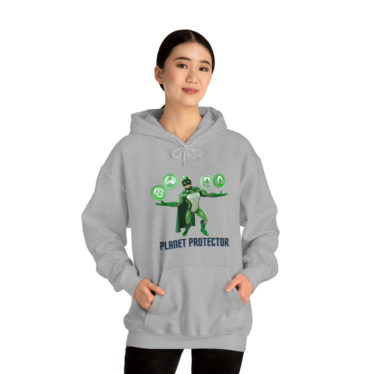 Earth's Guardian: Sustainable Superhero Unisex Hoodie | Champion of Sustainability Hoodies