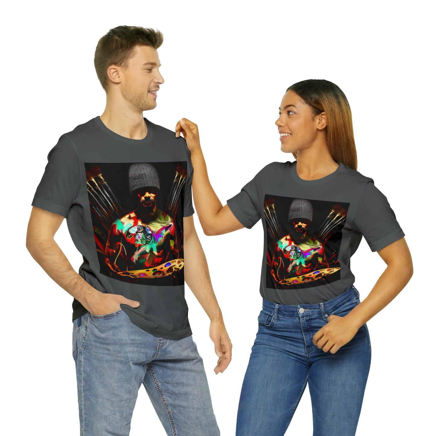 Brushstrokes of Passion: Artistic Soul Unisex Tee | Creative Essence T-Shirts